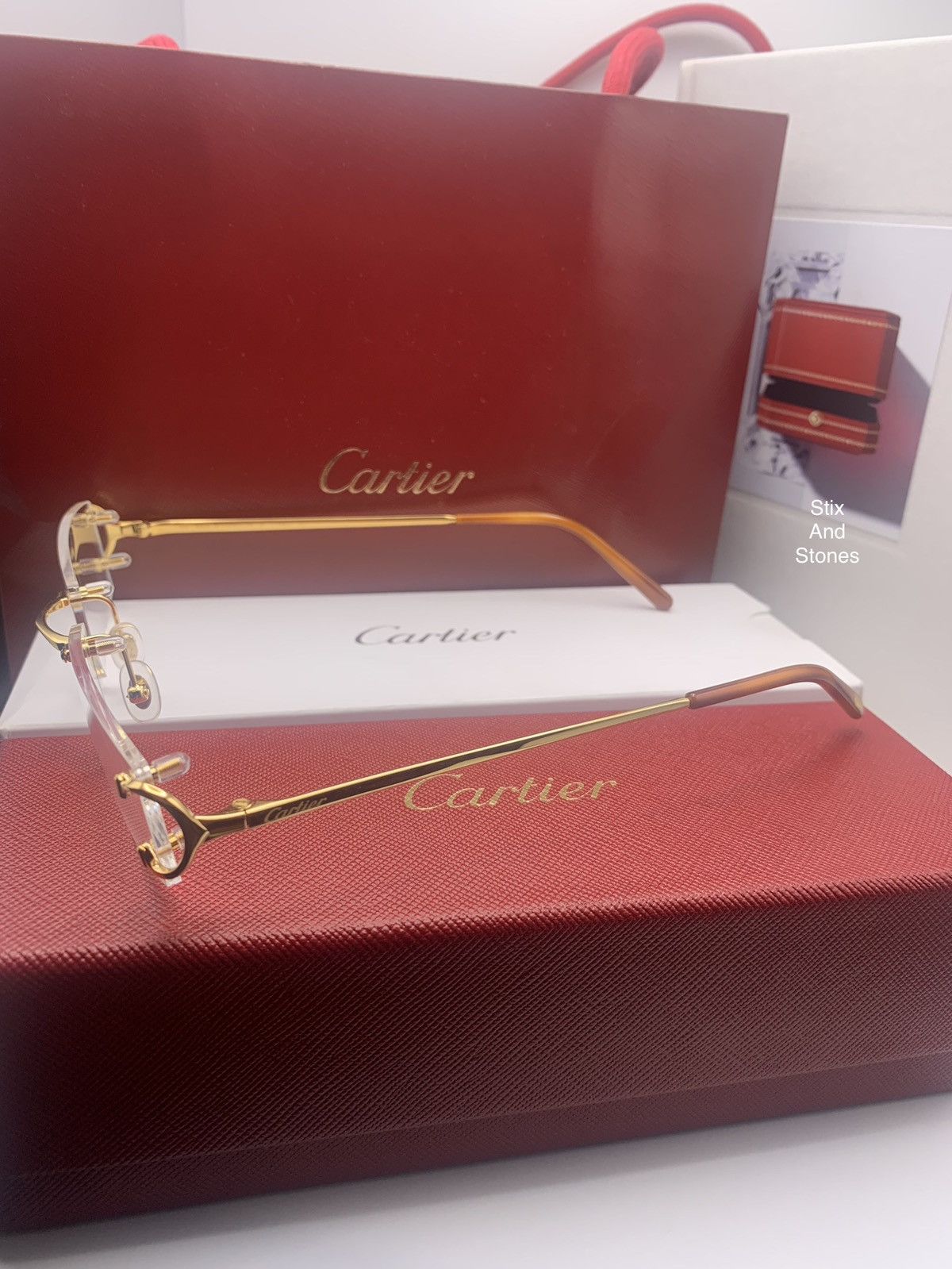 Cartier Cartier Big C Eyeglasses Size ONE SIZE - 2 Thumbnail
