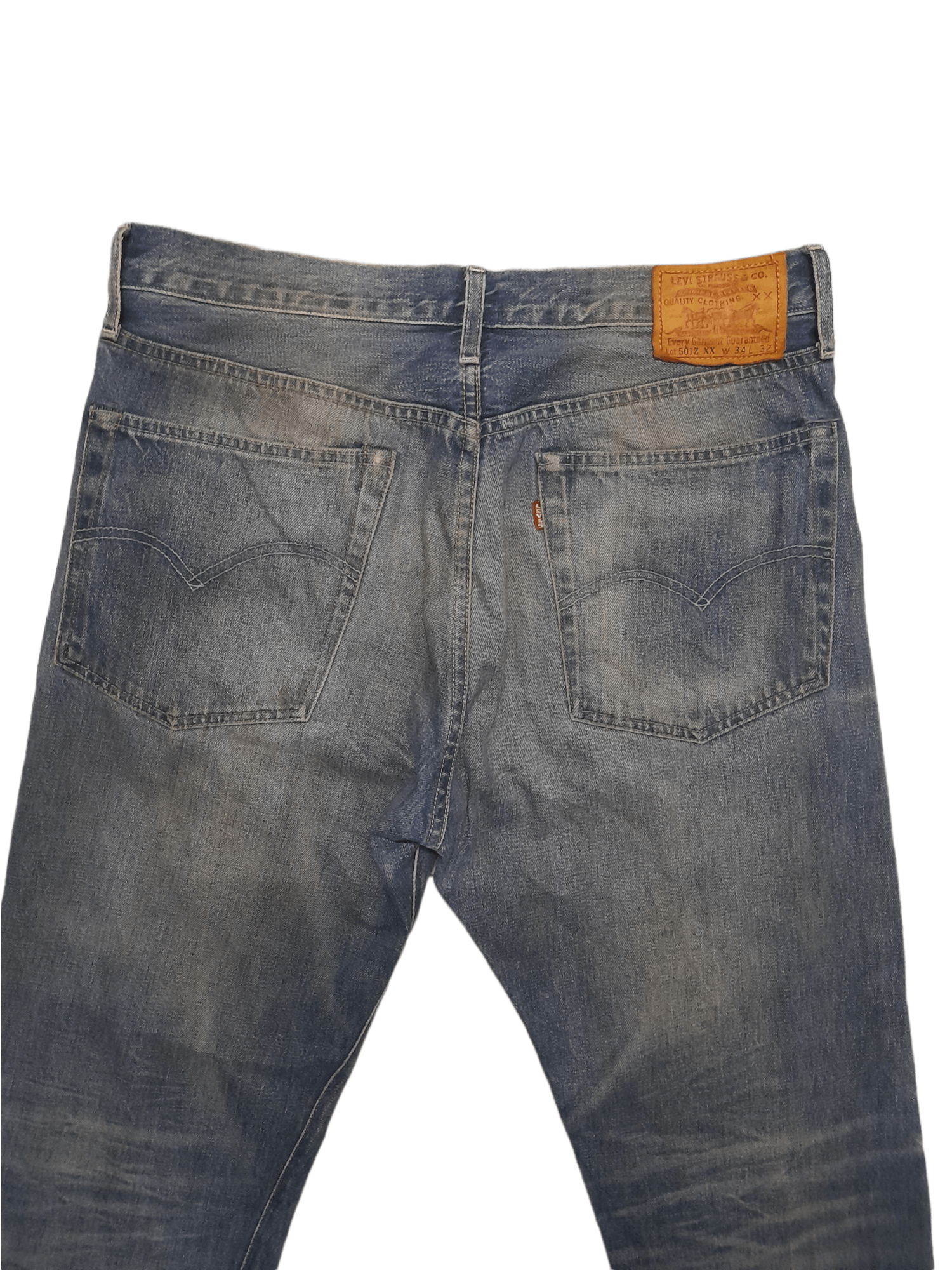 Levi's Levis 501ZXX Big E Hidden Rivets Selvedge Denim (E350) Size US 34 / EU 50 - 3 Thumbnail