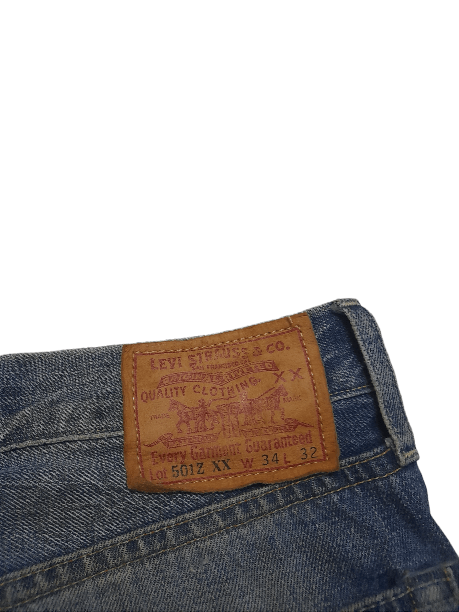 Levi's Levis 501ZXX Big E Hidden Rivets Selvedge Denim (E350) Size US 34 / EU 50 - 4 Thumbnail