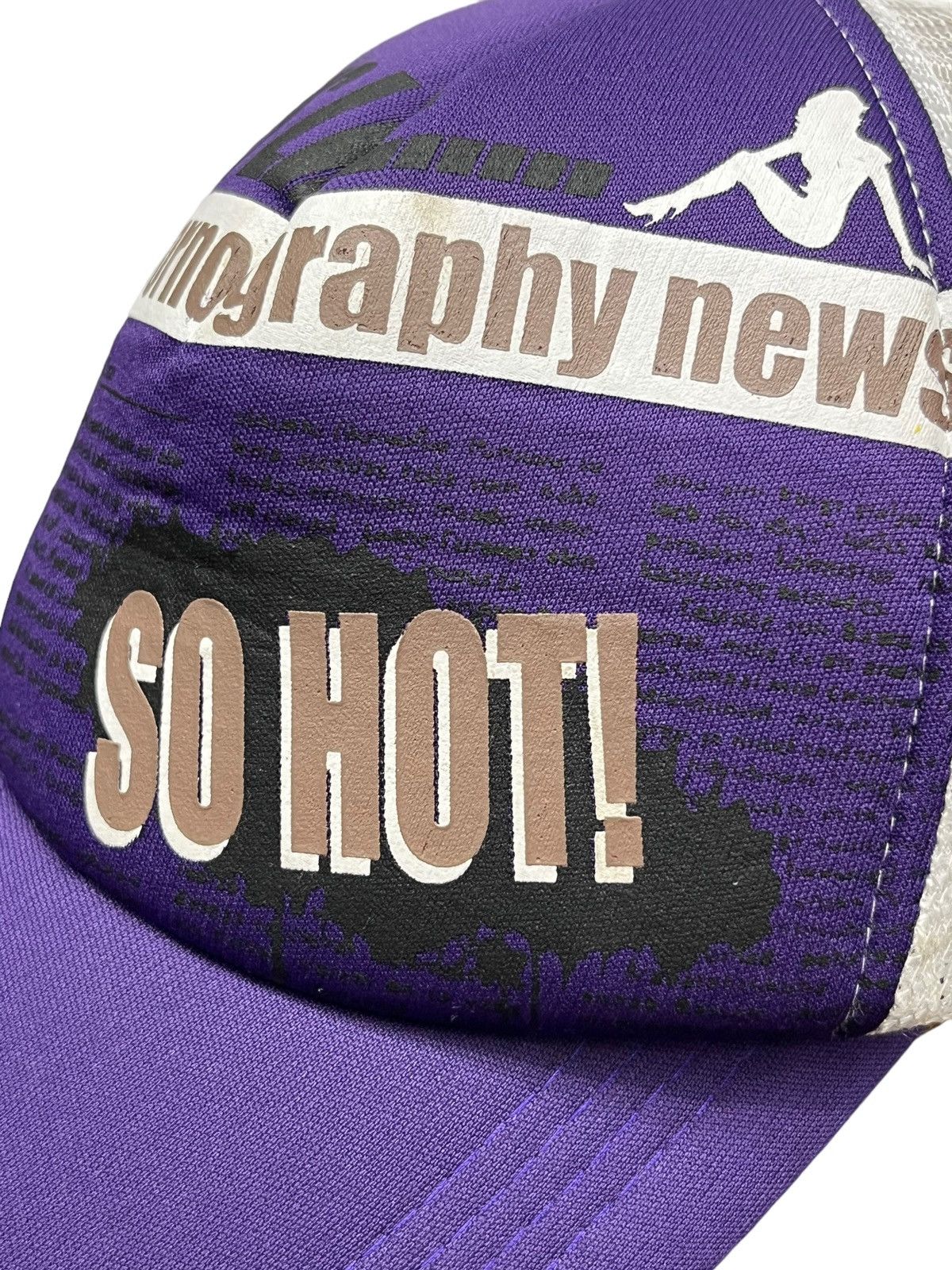 Fucking Awesome × Japanese Brand × Nude 🔥PLUVIOUS “PORNOGRAPHY NEWS SO HOT” Trucker HYSTERIC Style Size ONE SIZE - 5 Thumbnail