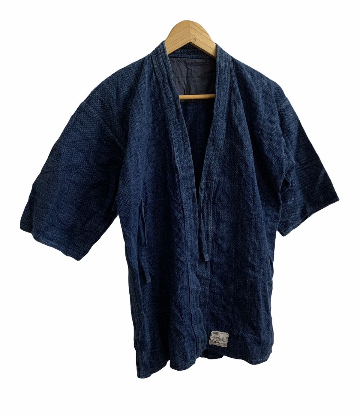 Art Comes First Indigo Dyed Sashiko Stitching Kimono Kendo Jacket Size US S / EU 44-46 / 1 - 3 Thumbnail
