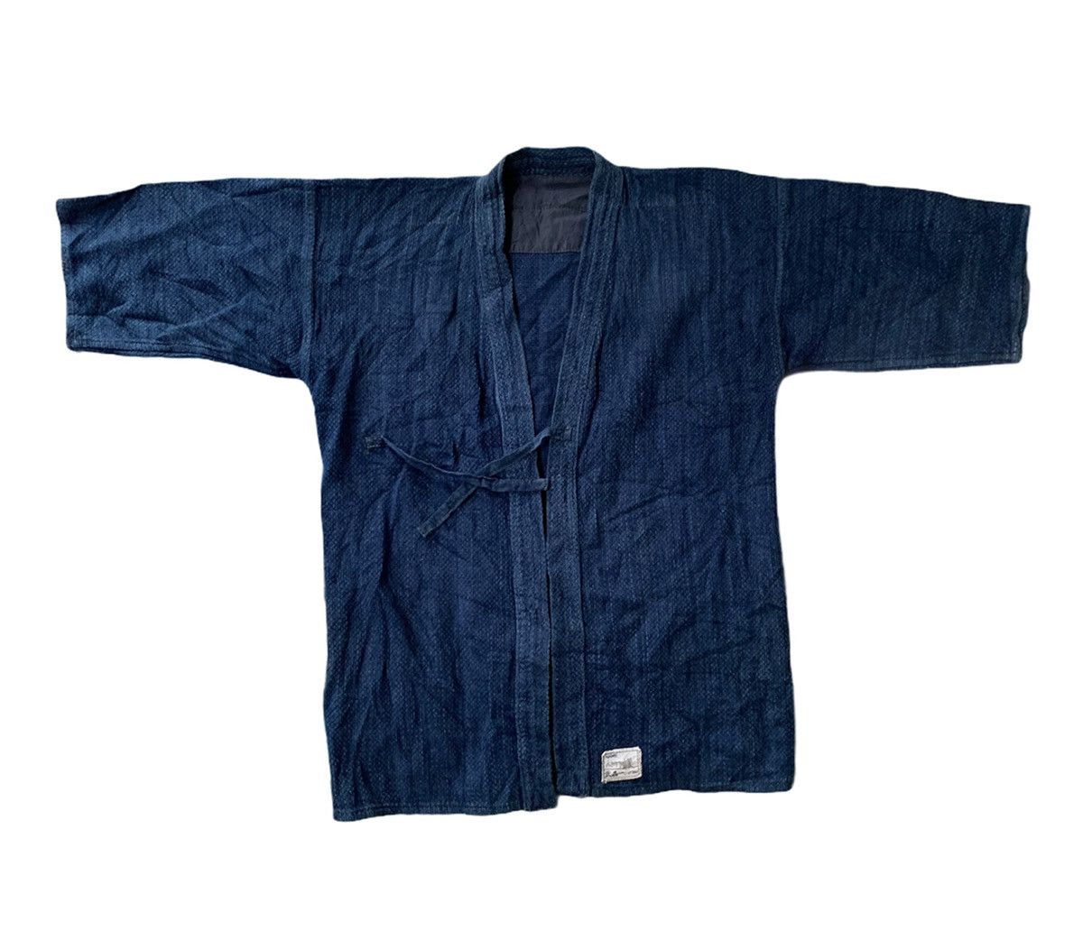 Art Comes First Indigo Dyed Sashiko Stitching Kimono Kendo Jacket Size US S / EU 44-46 / 1 - 2 Thumbnail