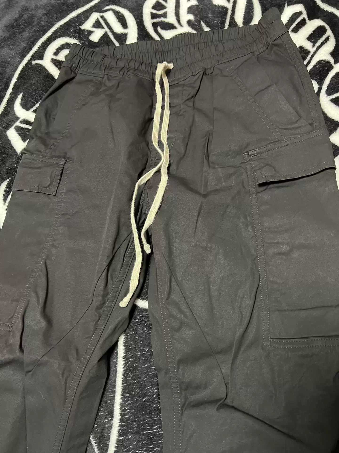 Rick Owens RICK OWENS BLACK MULTI-POCKET PANTS Size US 34 / EU 50 - 2 Thumbnail
