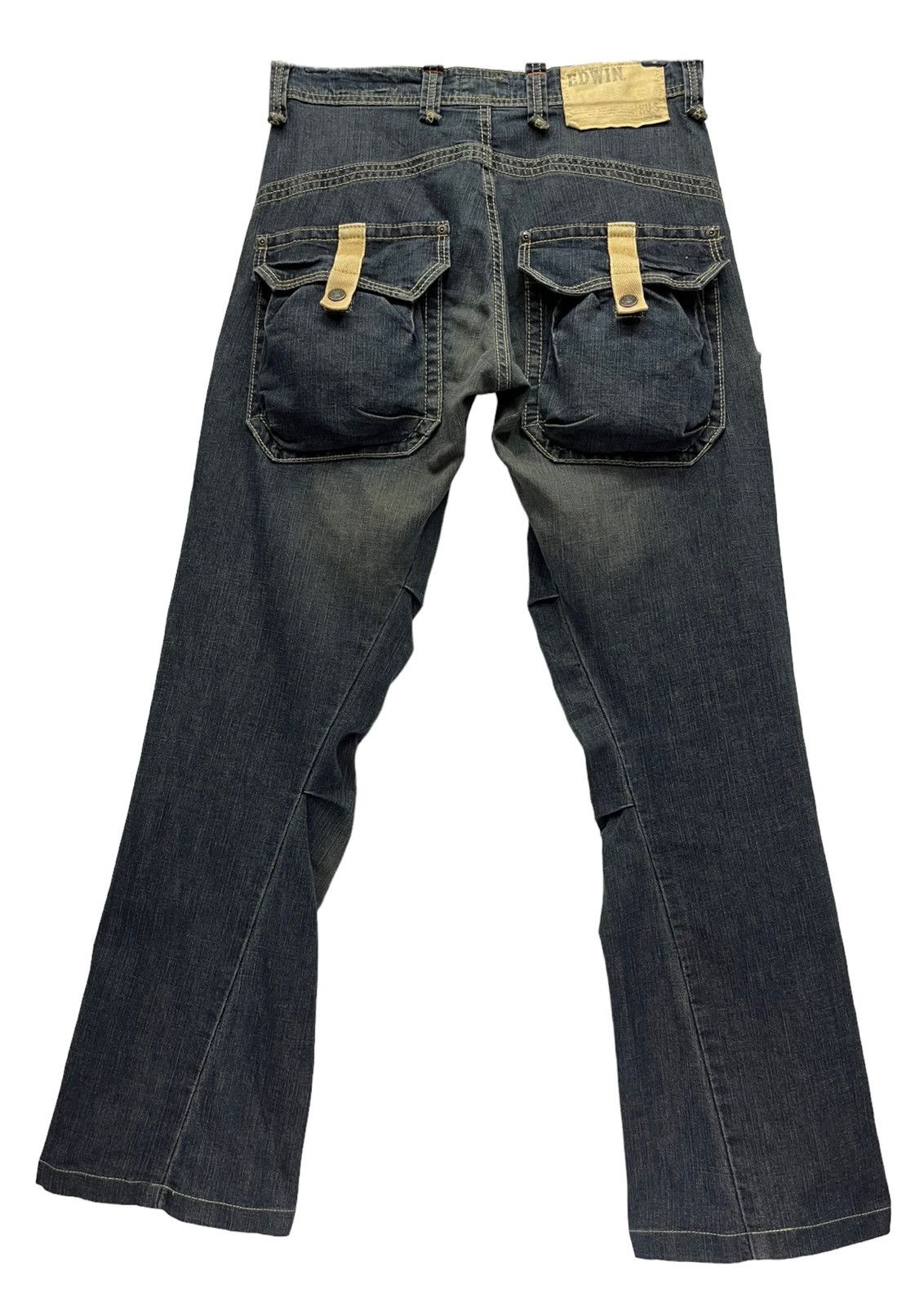 Edwin FYE🔥Vtg EDWIN XVS Bush Cargo Tactical Stretch Denim Flared Size US 30 / EU 46 - 7 Thumbnail