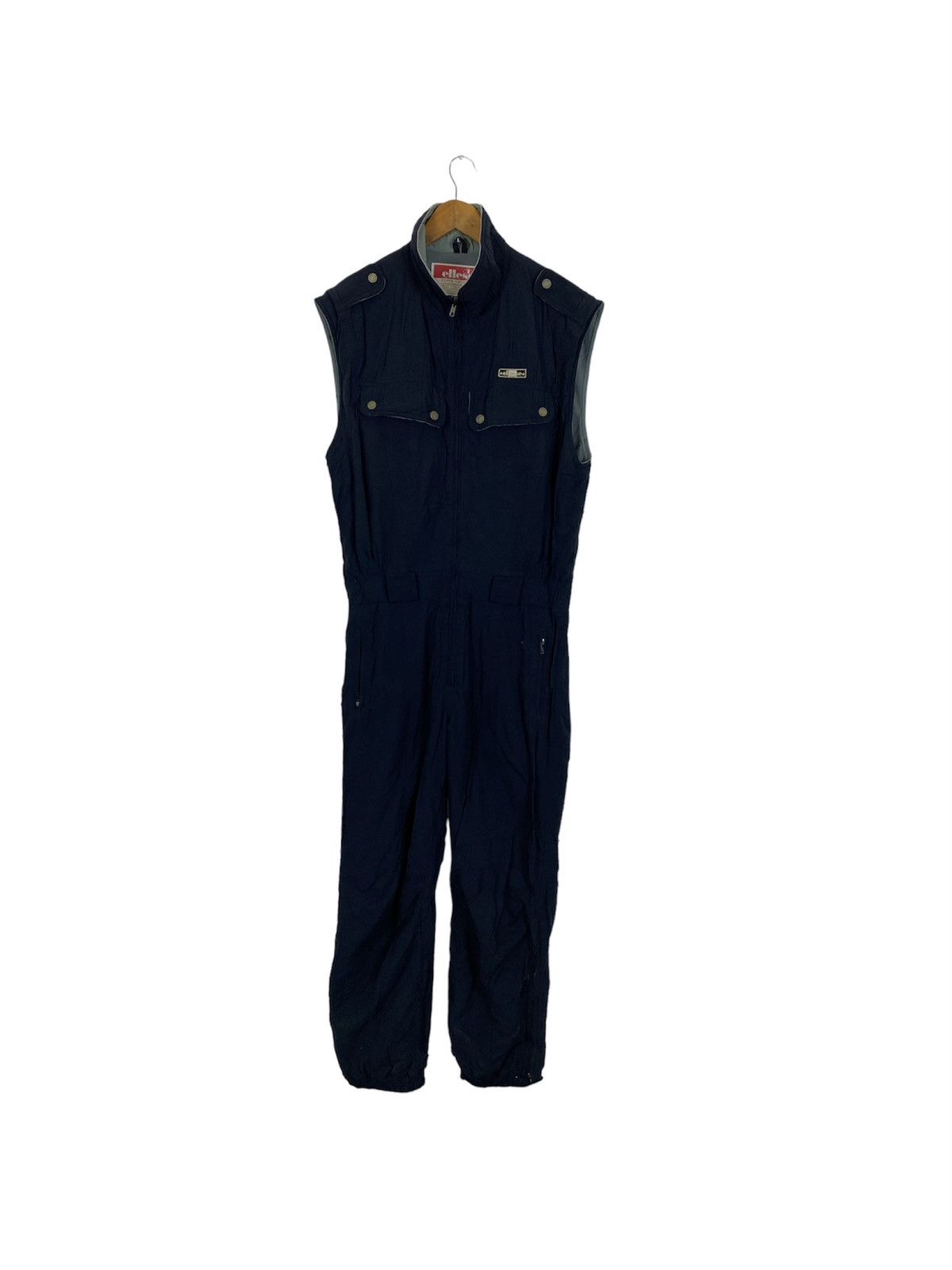 image of Ellesse Super Racing Gear Overall in Black, Men's (Size 37)