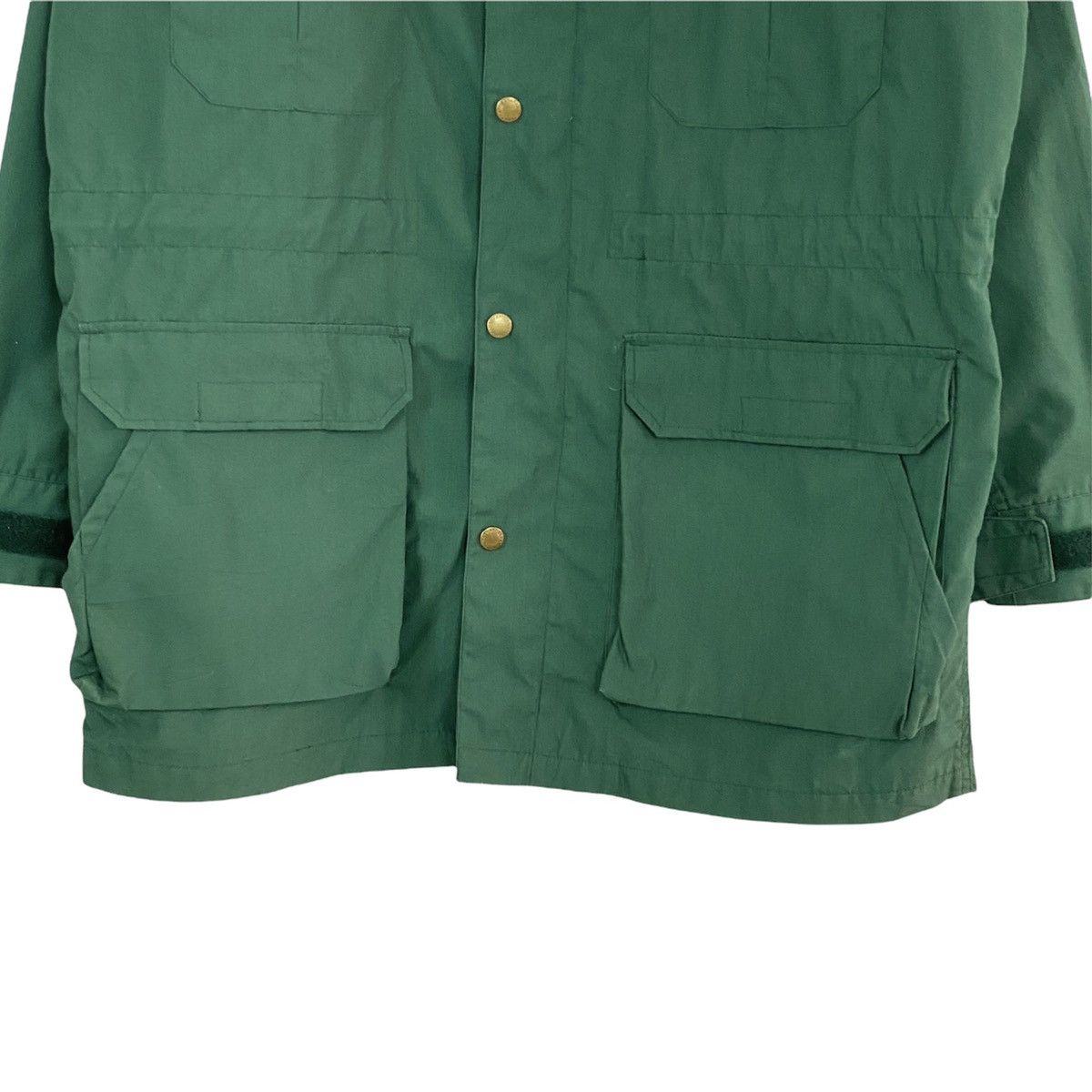 Japanese Brand 🔥LAST PRICE🔥 Japanese Green Multipocket Jacket Hooded Size US L / EU 52-54 / 3 - 5 Thumbnail