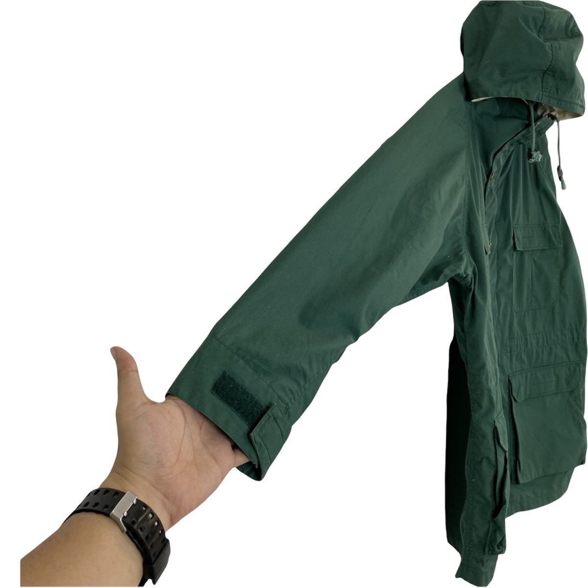 Japanese Brand 🔥LAST PRICE🔥 Japanese Green Multipocket Jacket Hooded Size US L / EU 52-54 / 3 - 7 Thumbnail