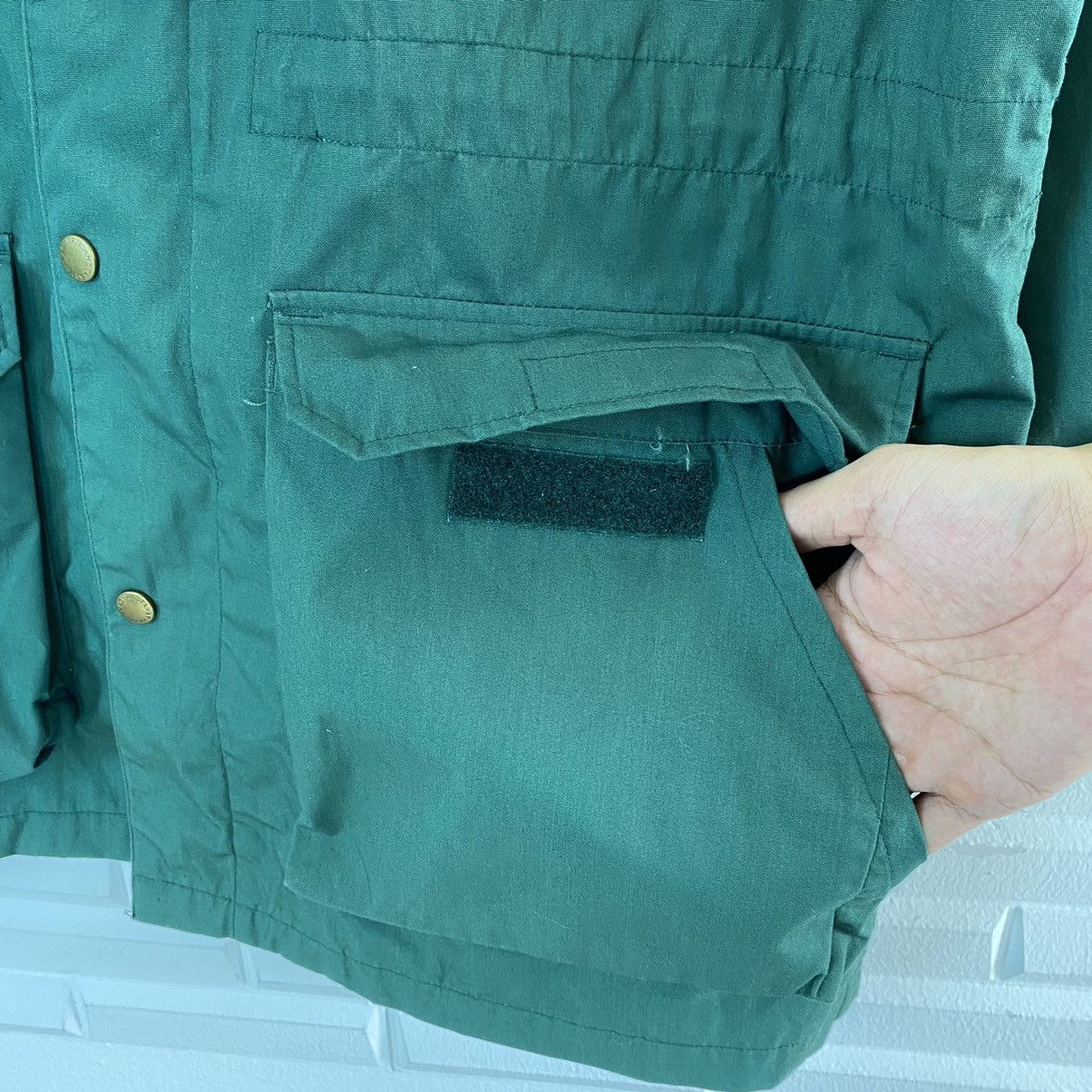 Japanese Brand 🔥LAST PRICE🔥 Japanese Green Multipocket Jacket Hooded Size US L / EU 52-54 / 3 - 13 Thumbnail