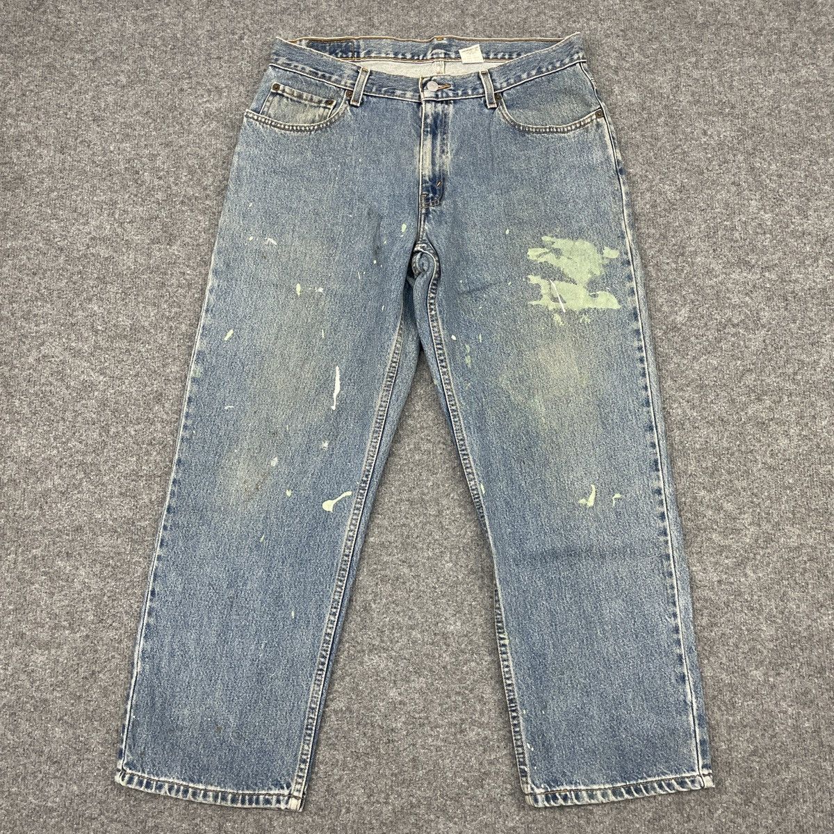 Levi's × Vintage Vintage Levi's 550 Painted Light Wash -wc074 Size US 35 - 1 Thumbnail