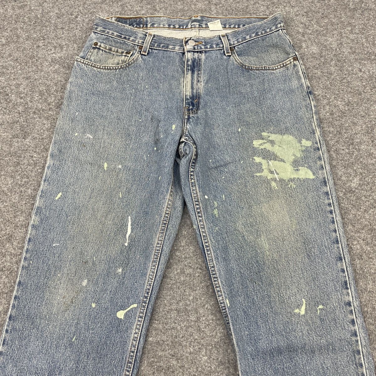 Levi's × Vintage Vintage Levi's 550 Painted Light Wash -wc074 Size US 35 - 3 Thumbnail