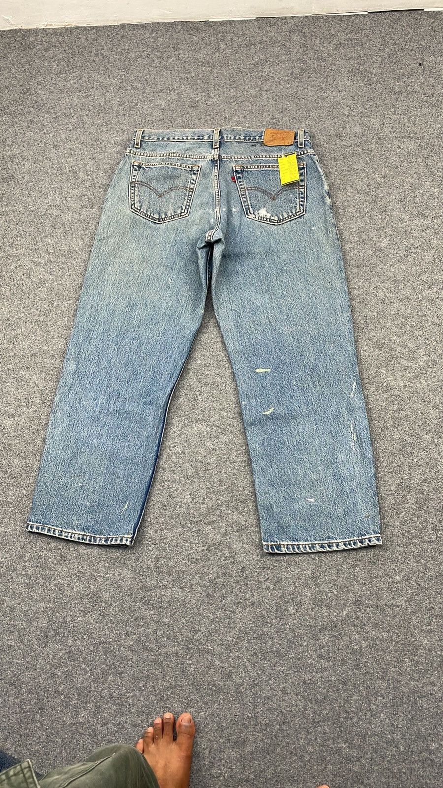 Levi's × Vintage Vintage Levi's 550 Painted Light Wash -wc074 Size US 35 - 10 Thumbnail