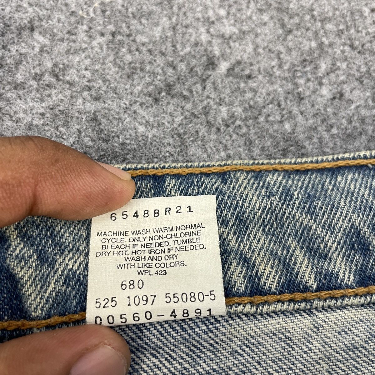 Levi's × Vintage Vintage Levi's 560 Faded Jeans Tapered Leg -wc086 Size US 36 / EU 52 - 6 Thumbnail