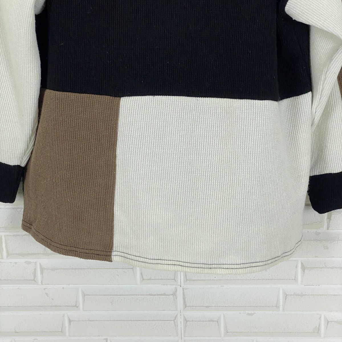 Japanese Brand 🔥LAST DROP🔥Japanese Stretchable Patchwork Pullover Sweater Size US M / EU 48-50 / 2 - 6 Thumbnail