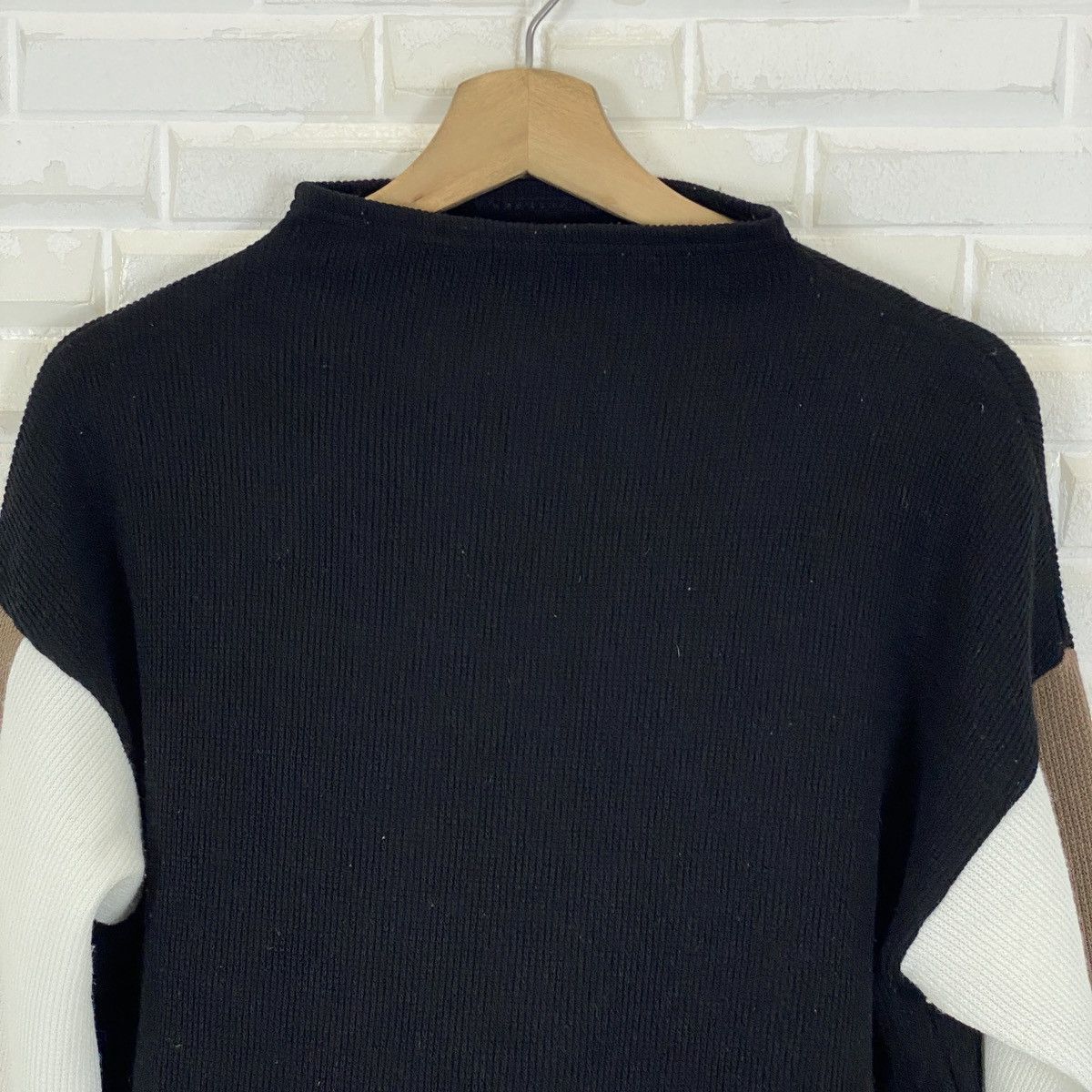 Japanese Brand 🔥LAST DROP🔥Japanese Stretchable Patchwork Pullover Sweater Size US M / EU 48-50 / 2 - 4 Thumbnail