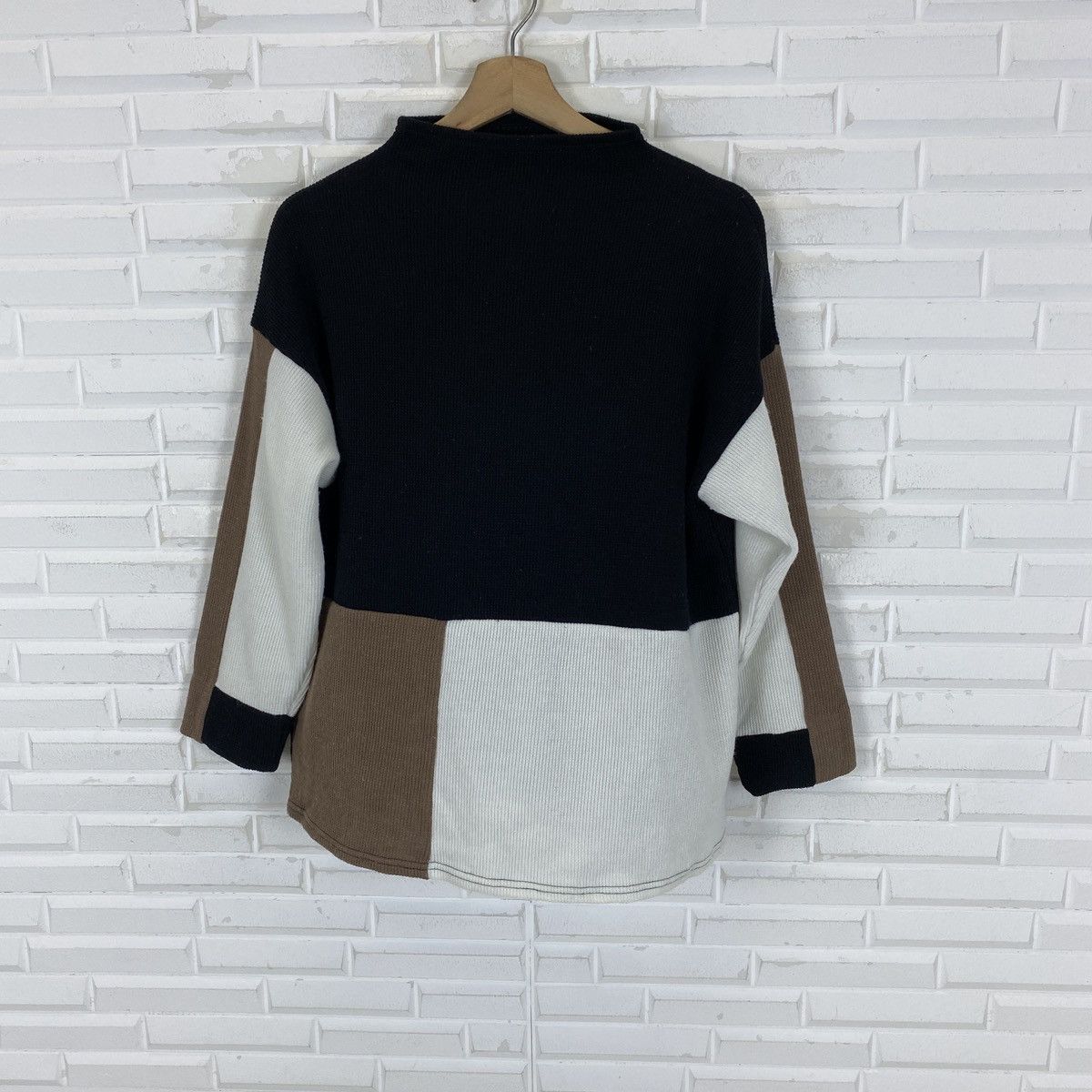 Japanese Brand 🔥LAST DROP🔥Japanese Stretchable Patchwork Pullover Sweater Size US M / EU 48-50 / 2 - 2 Thumbnail