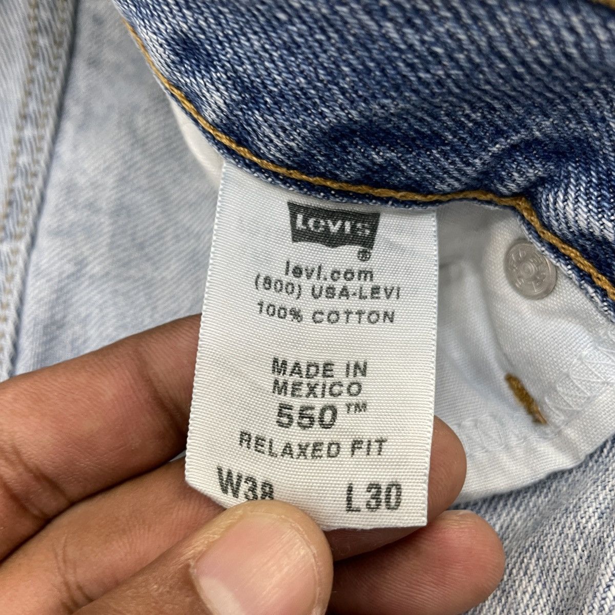 Levi's × Vintage Vintage Levi's 550 Faded Jeans -wc100 Size US 38 / EU 54 - 9 Thumbnail