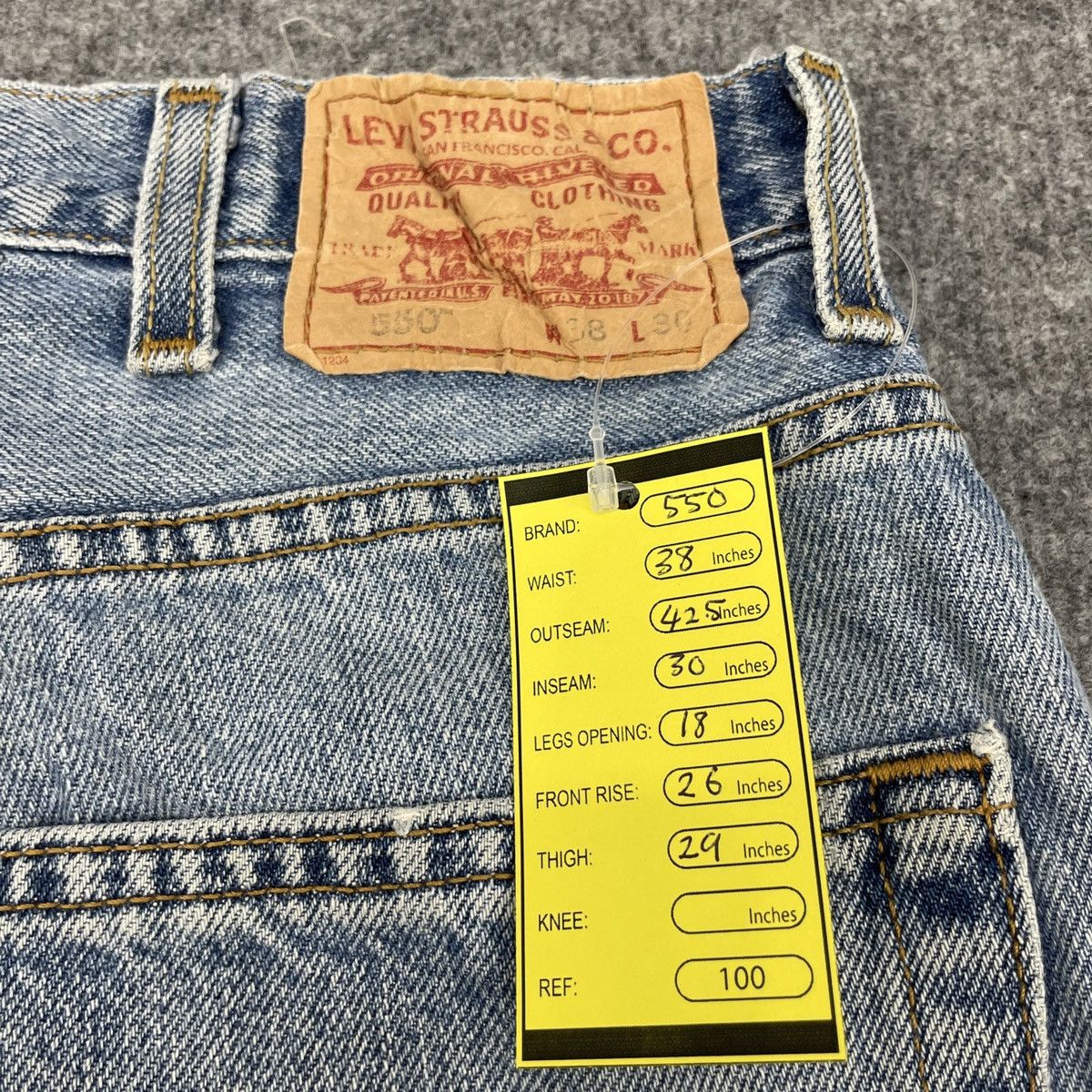 Levi's × Vintage Vintage Levi's 550 Faded Jeans -wc100 Size US 38 / EU 54 - 10 Thumbnail