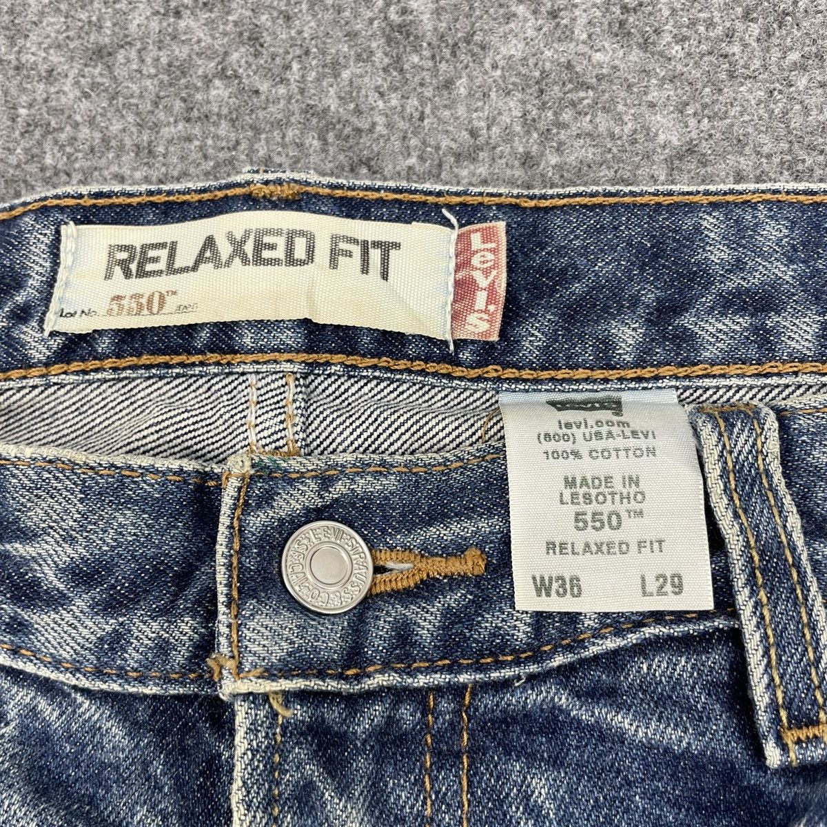 Levi's × Vintage Vintage Levi's 550 Faded Jeans -wc080 Size US 38 / EU 54 - 6 Thumbnail