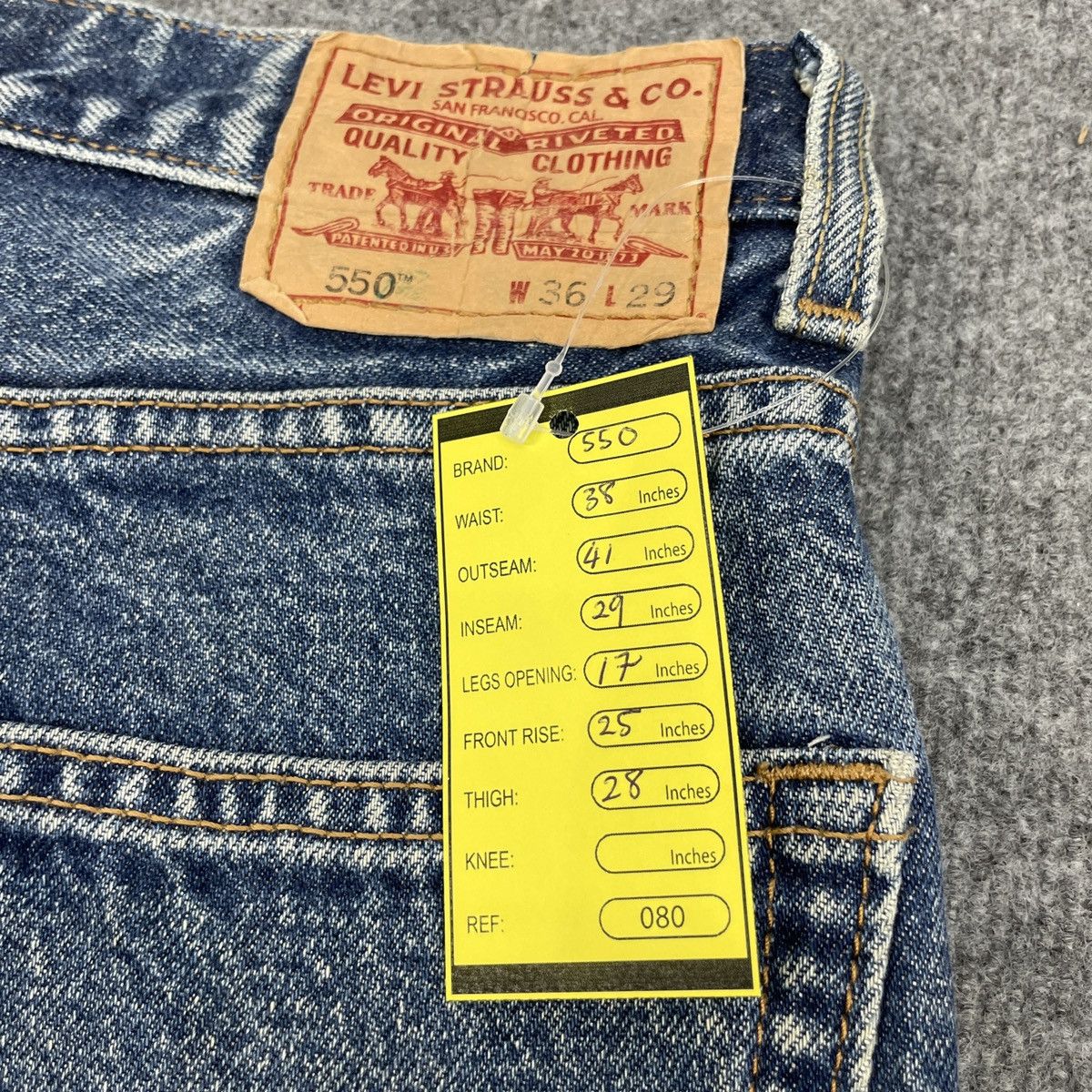 Levi's × Vintage Vintage Levi's 550 Faded Jeans -wc080 Size US 38 / EU 54 - 11 Thumbnail