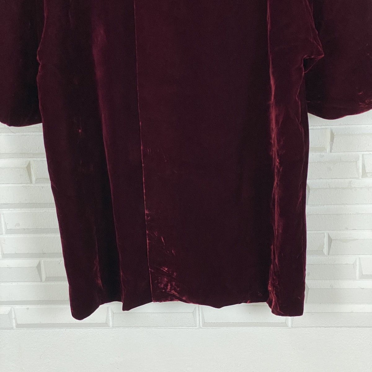Designer Germany Red Velvet Gown Size M / US 6-8 / IT 42-44 - 6 Thumbnail