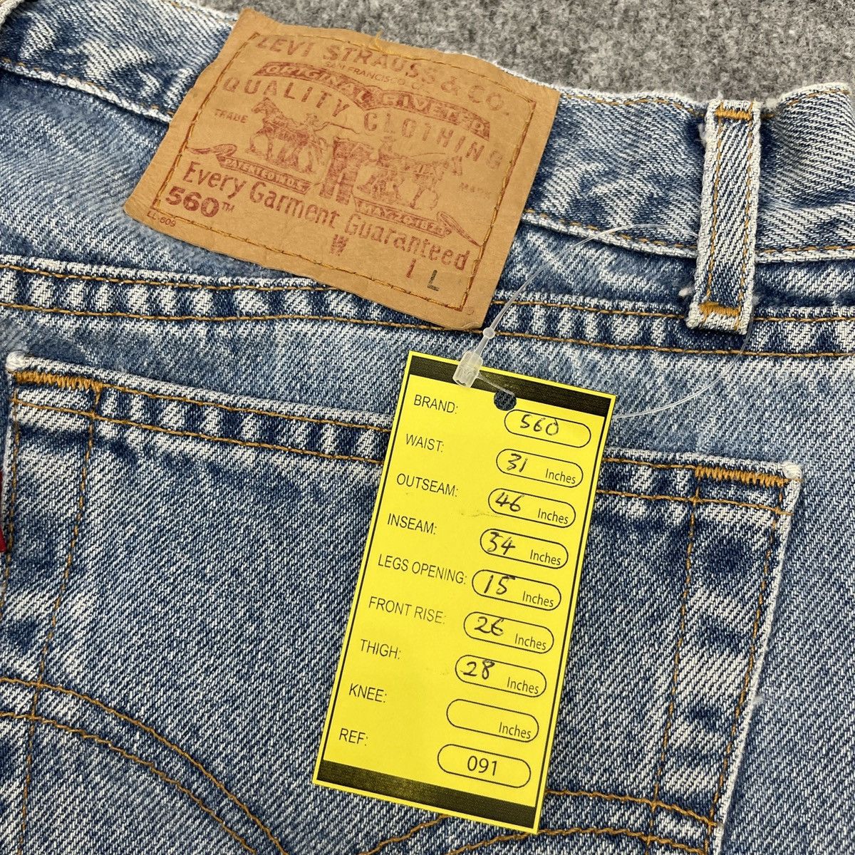 Levi's × Vintage Vintage Levi's 560 Blue Light Wash -wc091 Size US 31 - 8 Thumbnail