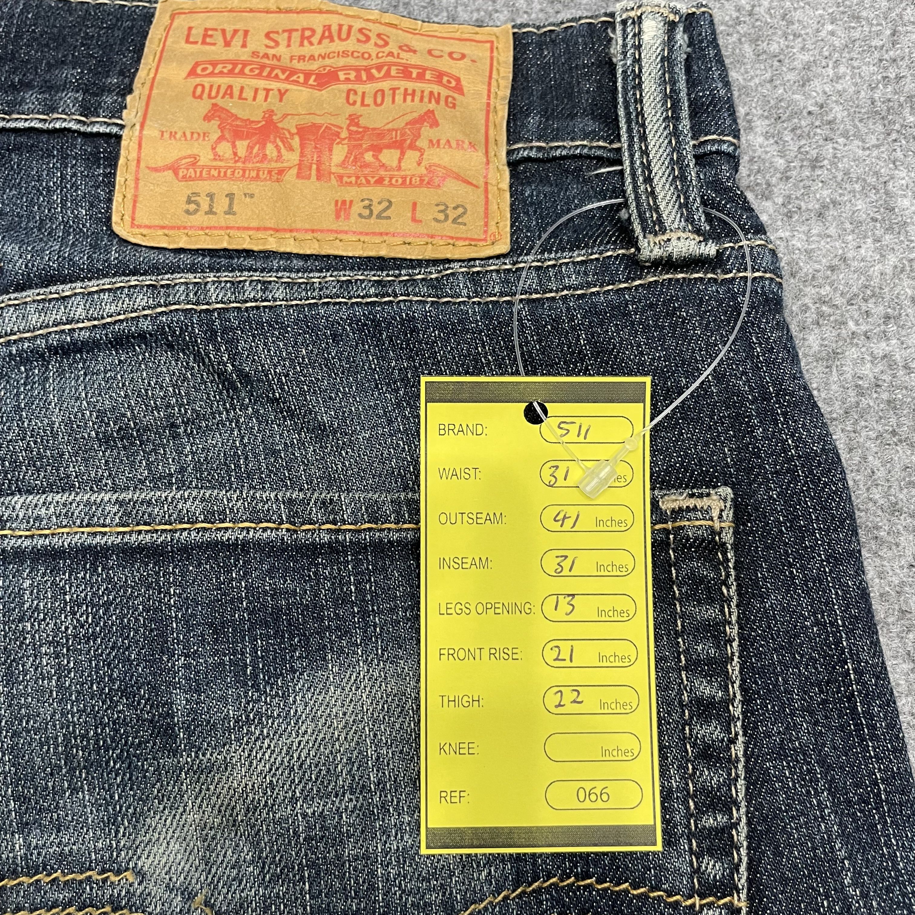 Levi's × Vintage Vintage Levi's 511 Skinny Distreesed Jeans -wc066 Size US 31 - 8 Thumbnail