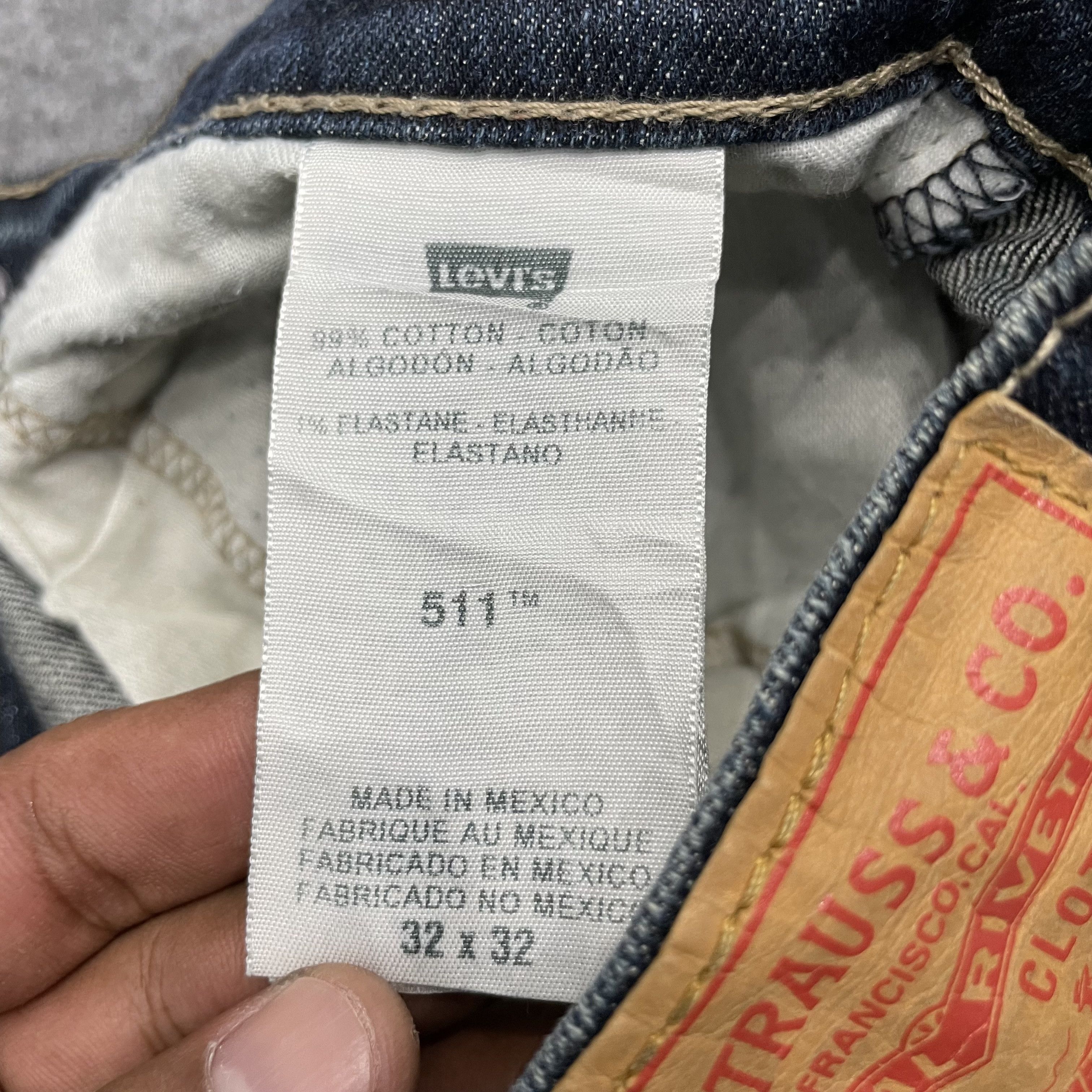 Levi's × Vintage Vintage Levi's 511 Skinny Distreesed Jeans -wc066 Size US 31 - 5 Thumbnail