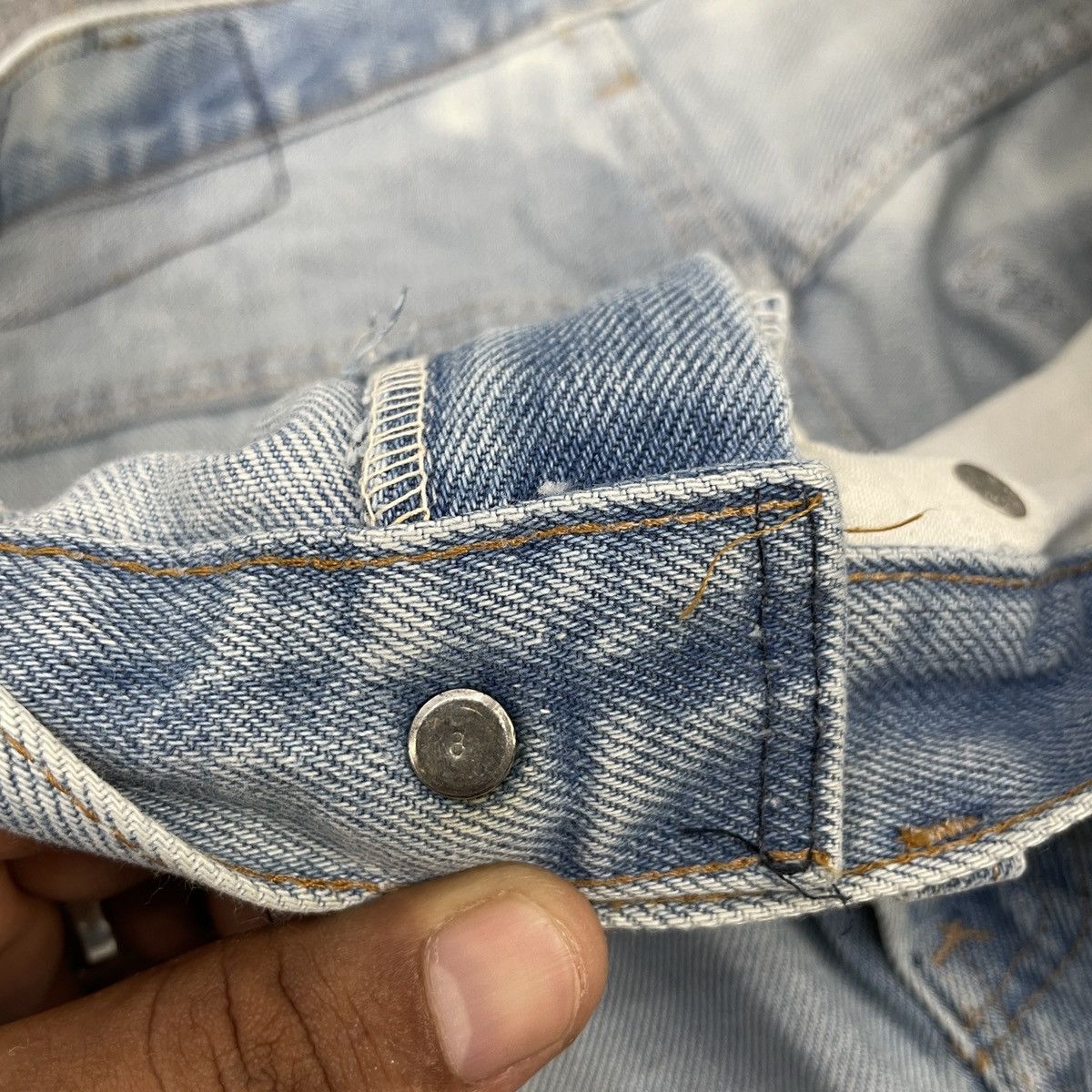Levi's × Vintage Vintage Levi's Button #8 Bootcut Orentag Washed -wc129 Size US 33 - 6 Thumbnail