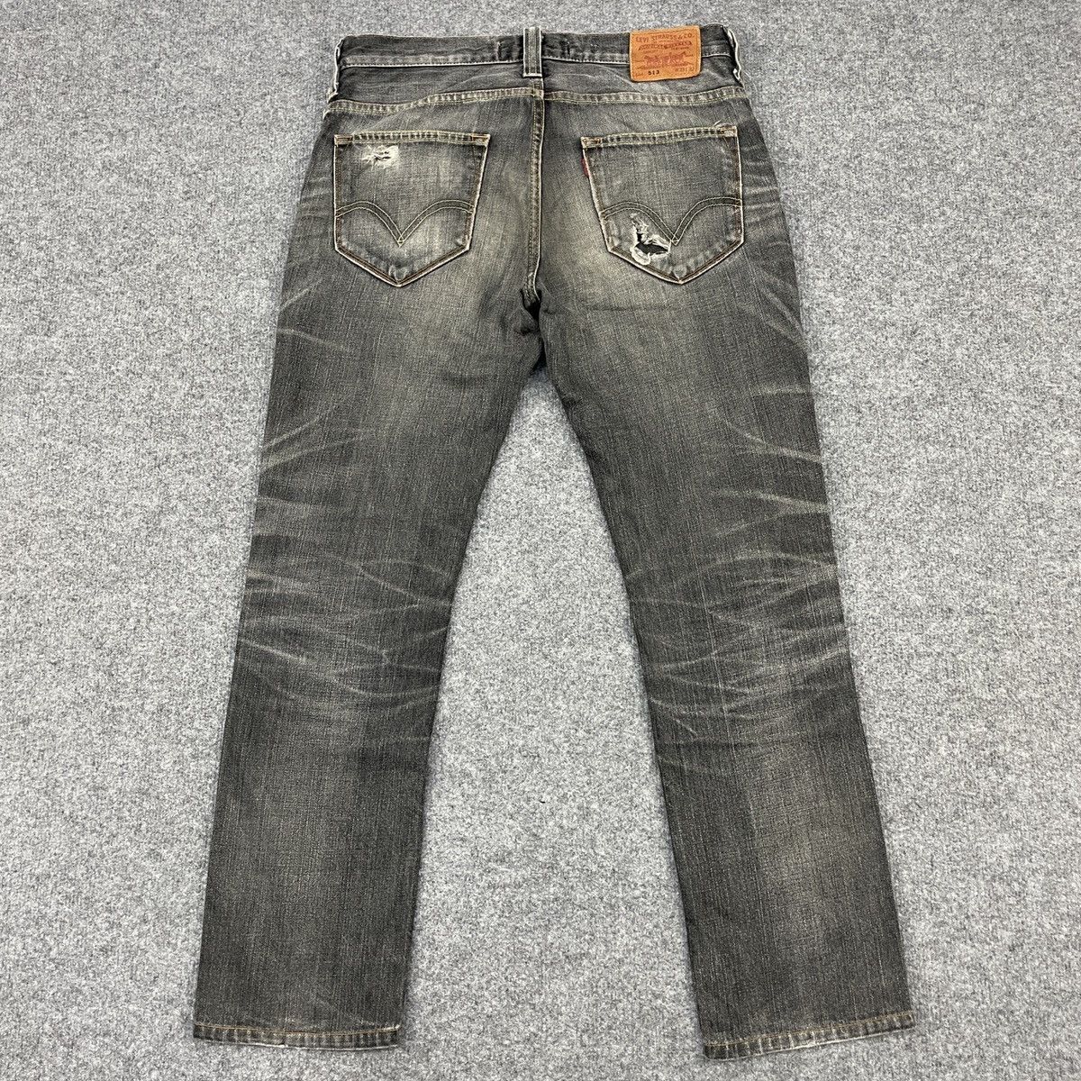 Levi's × Vintage Vintage Levi's 513 Kinny Leg Black Faded Jeans -wc121 Size US 34 / EU 50 - 2 Thumbnail