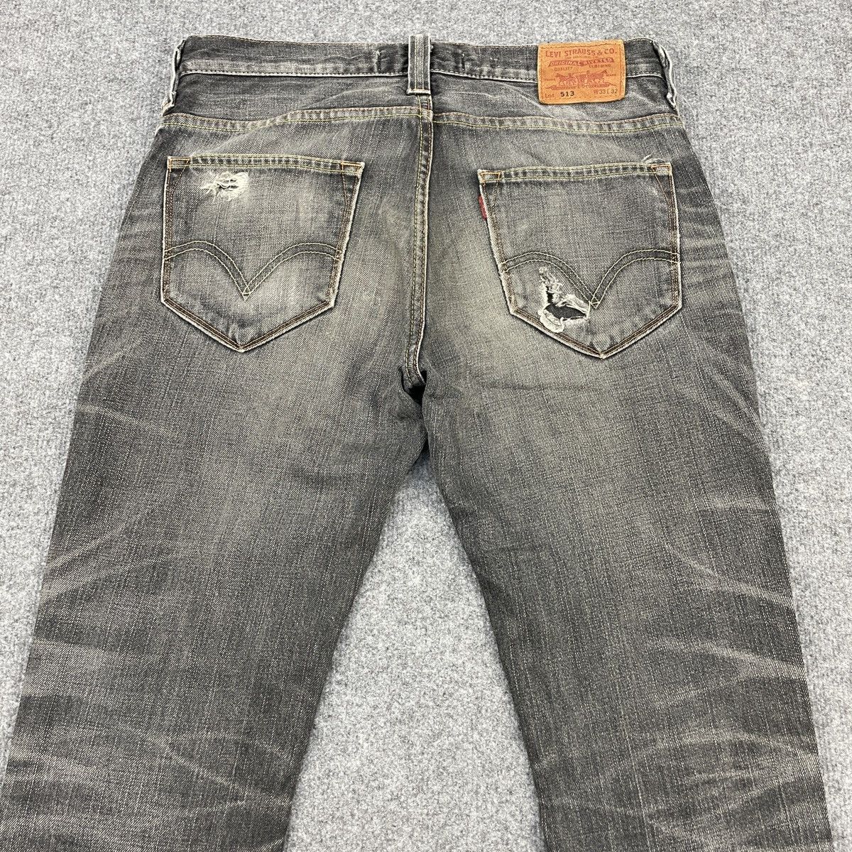 Levi's × Vintage Vintage Levi's 513 Kinny Leg Black Faded Jeans -wc121 Size US 34 / EU 50 - 10 Thumbnail