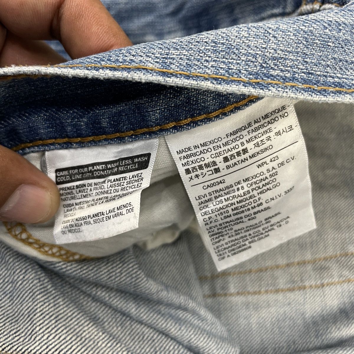 Levi's × Vintage Vintage Levi's 569 Blue Light Wash - wc089 Size US 40 / EU 56 - 3 Thumbnail