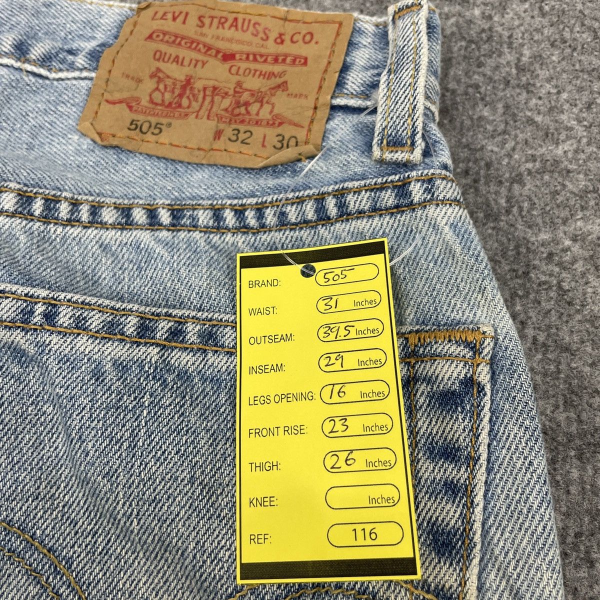 Levi's × Vintage Vintage Levi's 505 Light Blue Wash -wc116 Size US 31 - 12 Thumbnail