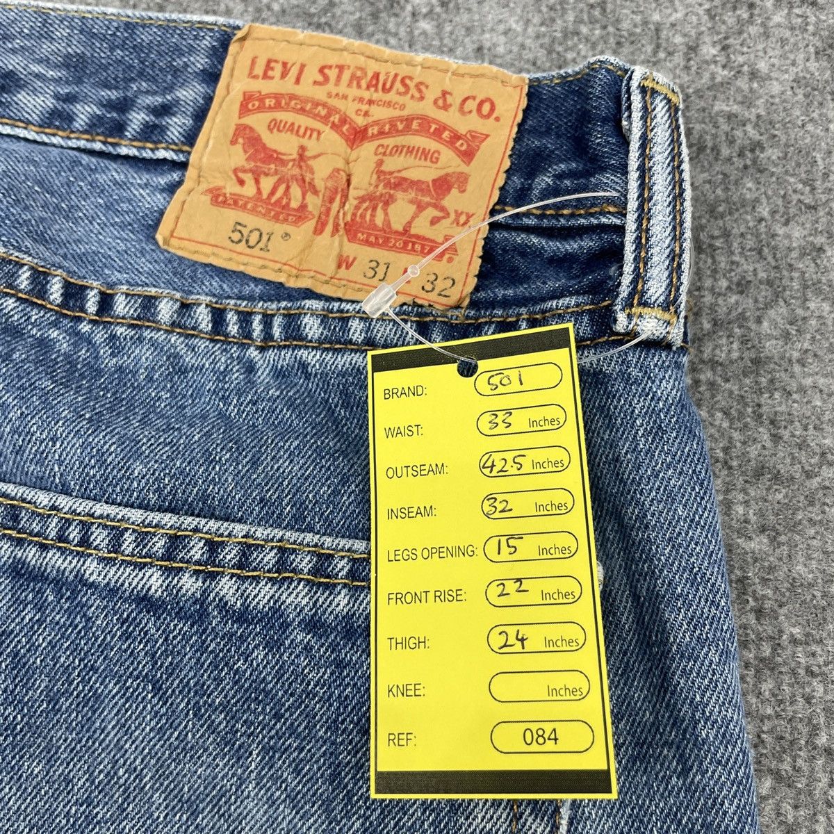 Levi's × Vintage Vintage Levi's Distressed 501 Faded Jeans -wc084 Size US 33 - 8 Thumbnail