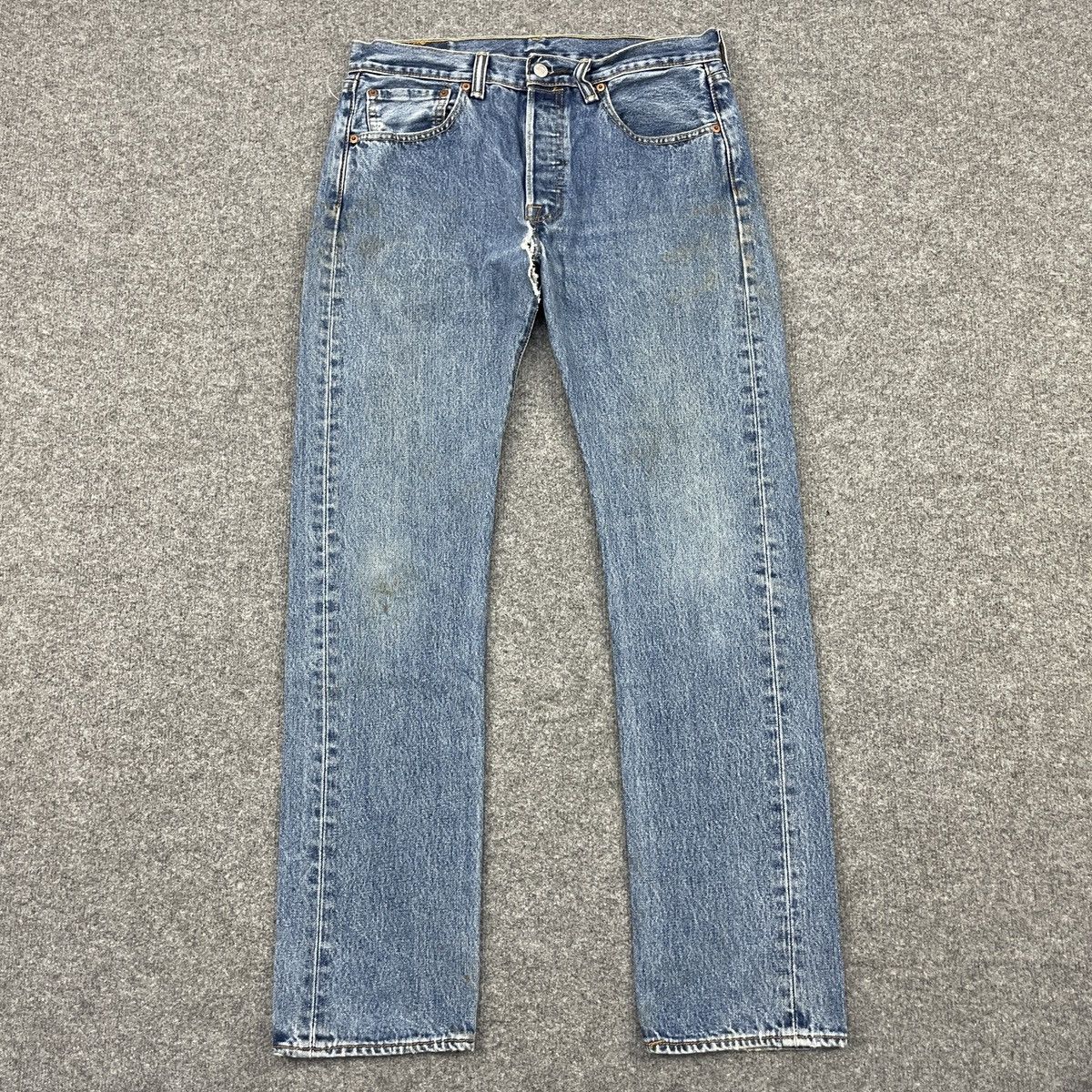 Levi's × Vintage Vintage Levi's Distressed 501 Faded Jeans -wc084 Size US 33 - 1 Thumbnail