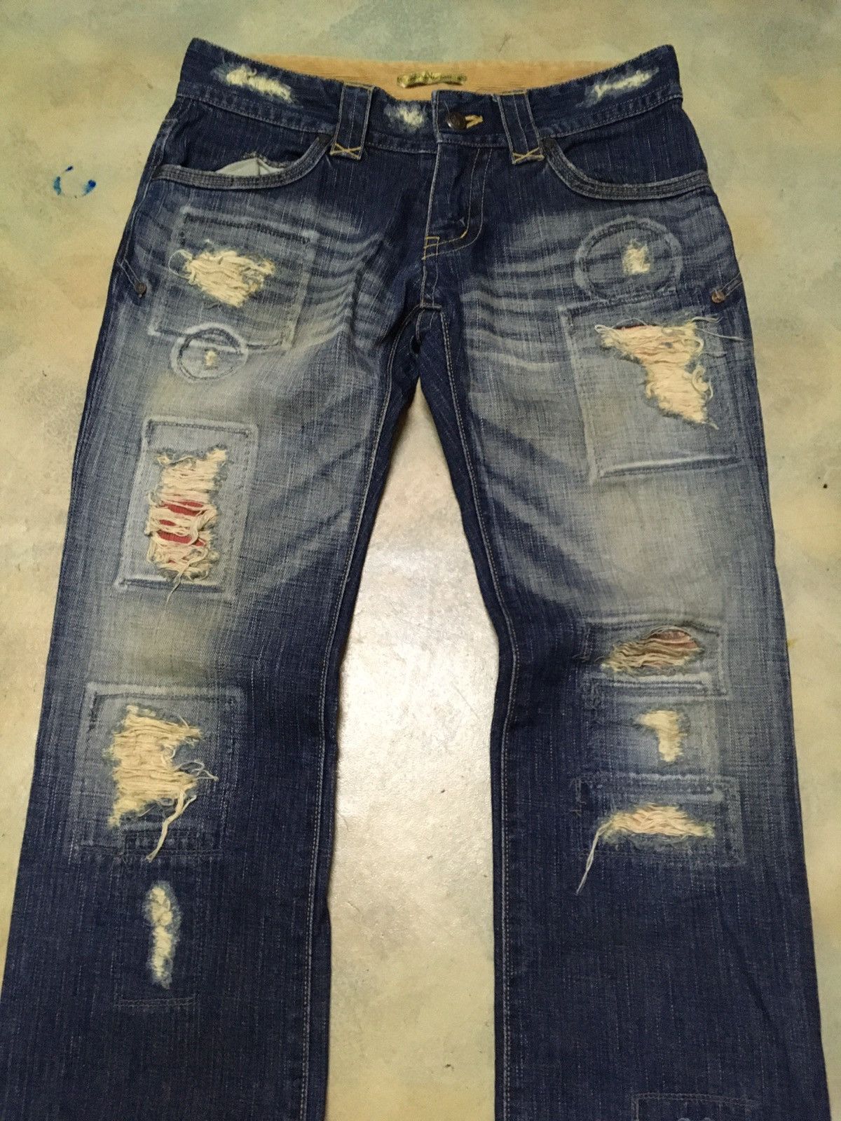 Japanese Brand Japanese Brand Patchwork Distressed Punk Style Seditionarie Size US 32 / EU 48 - 3 Thumbnail