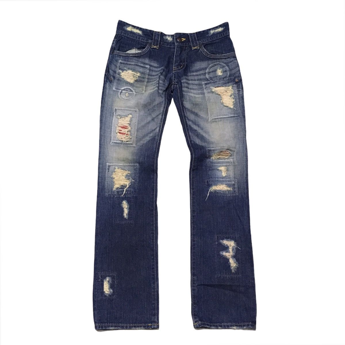 Japanese Brand Japanese Brand Patchwork Distressed Punk Style Seditionarie Size US 32 / EU 48 - 1 Thumbnail