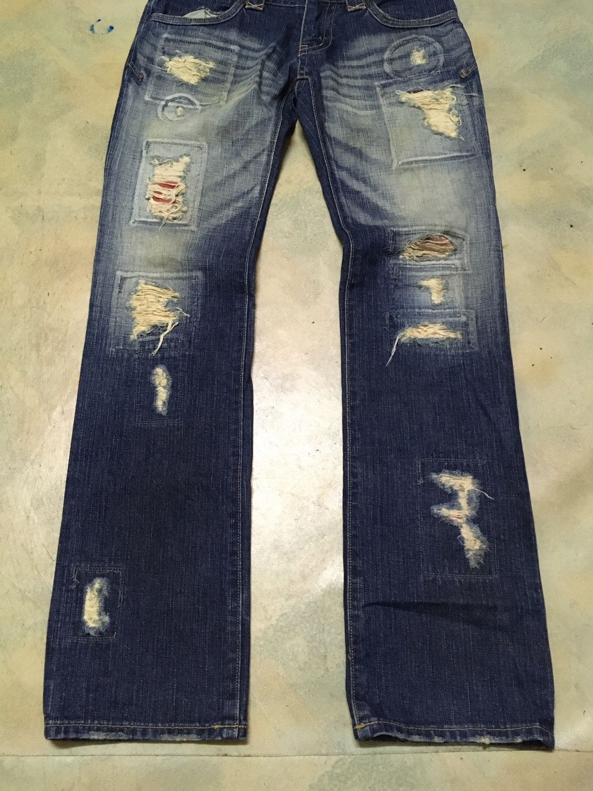 Japanese Brand Japanese Brand Patchwork Distressed Punk Style Seditionarie Size US 32 / EU 48 - 4 Thumbnail