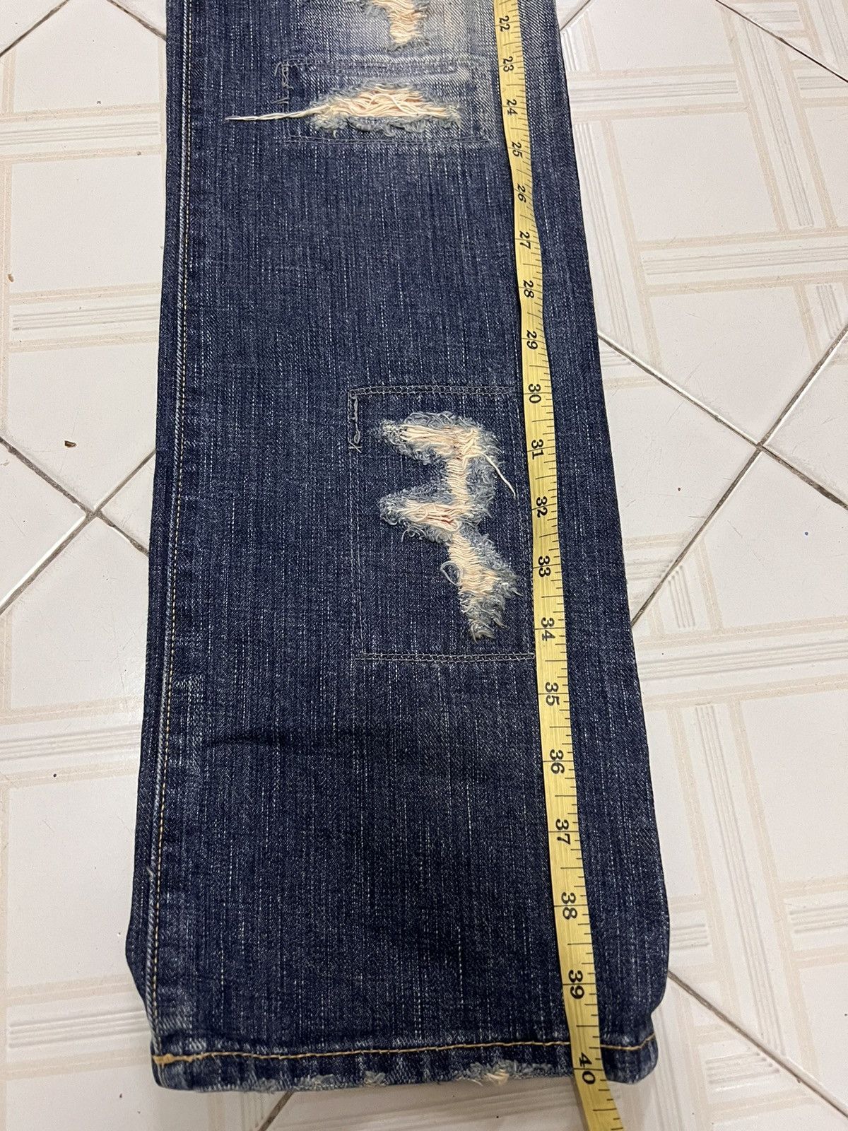 Japanese Brand Japanese Brand Patchwork Distressed Punk Style Seditionarie Size US 32 / EU 48 - 16 Thumbnail