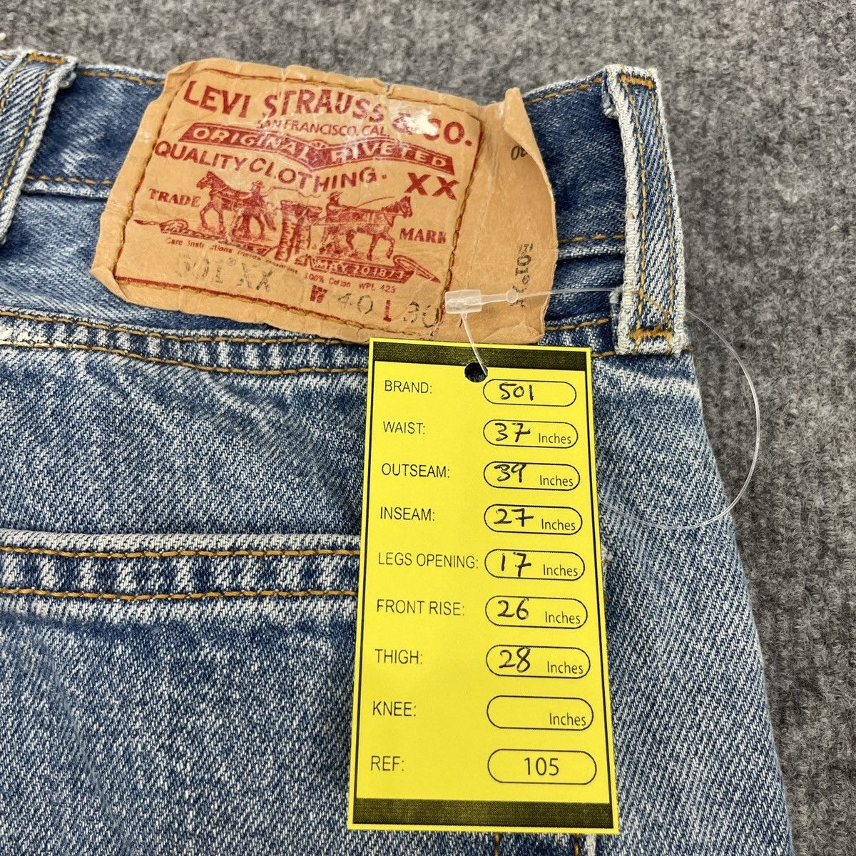 Levi's × Vintage Vintage Levi's 501 Faded Painted Jeans -wc105 Size US 37 - 10 Thumbnail
