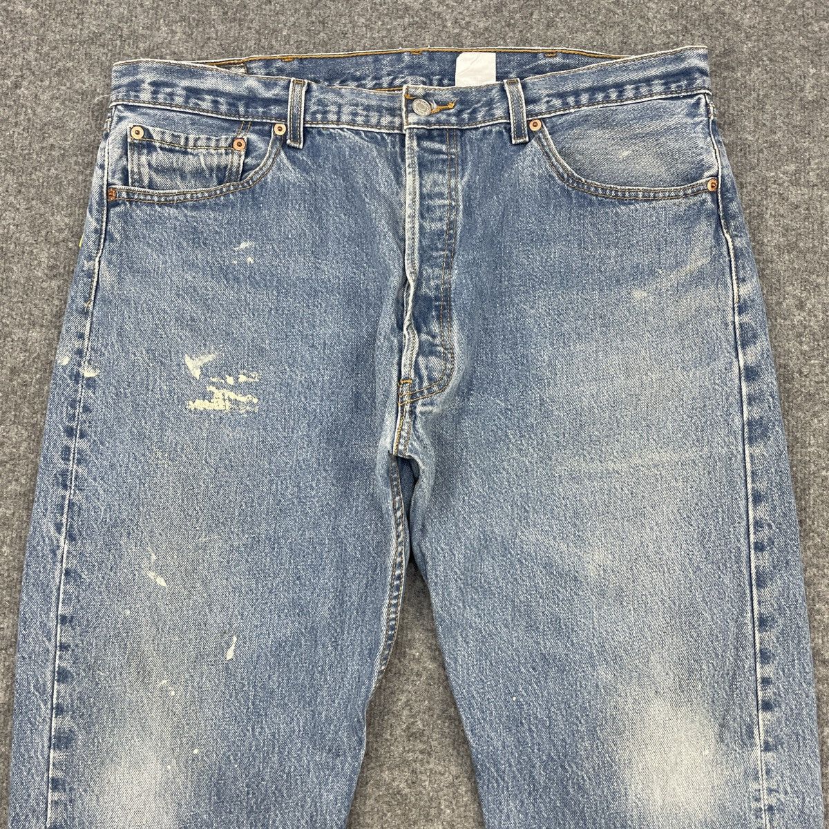Levi's × Vintage Vintage Levi's 501 Faded Painted Jeans -wc105 Size US 37 - 4 Thumbnail
