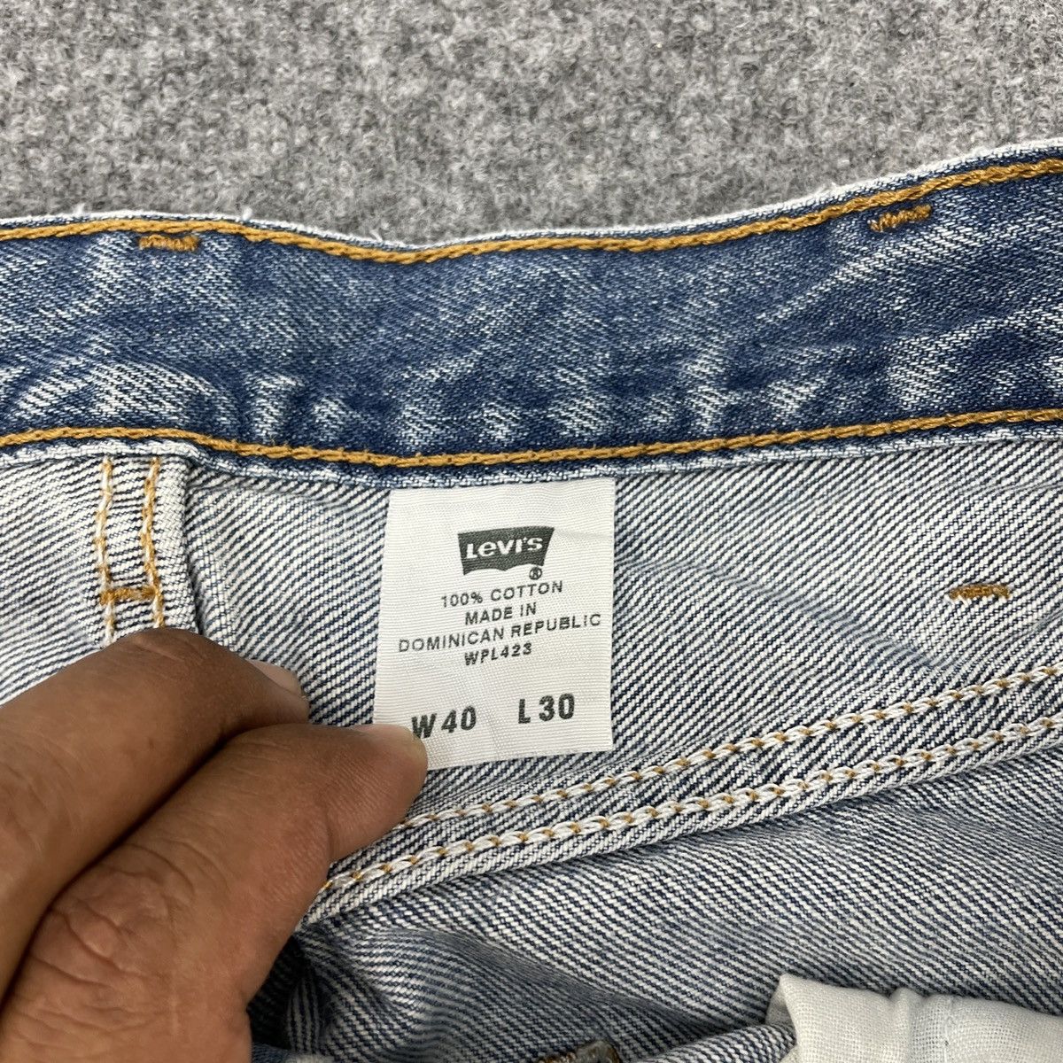 Levi's × Vintage Vintage Levi's 501 Faded Painted Jeans -wc105 Size US 37 - 5 Thumbnail