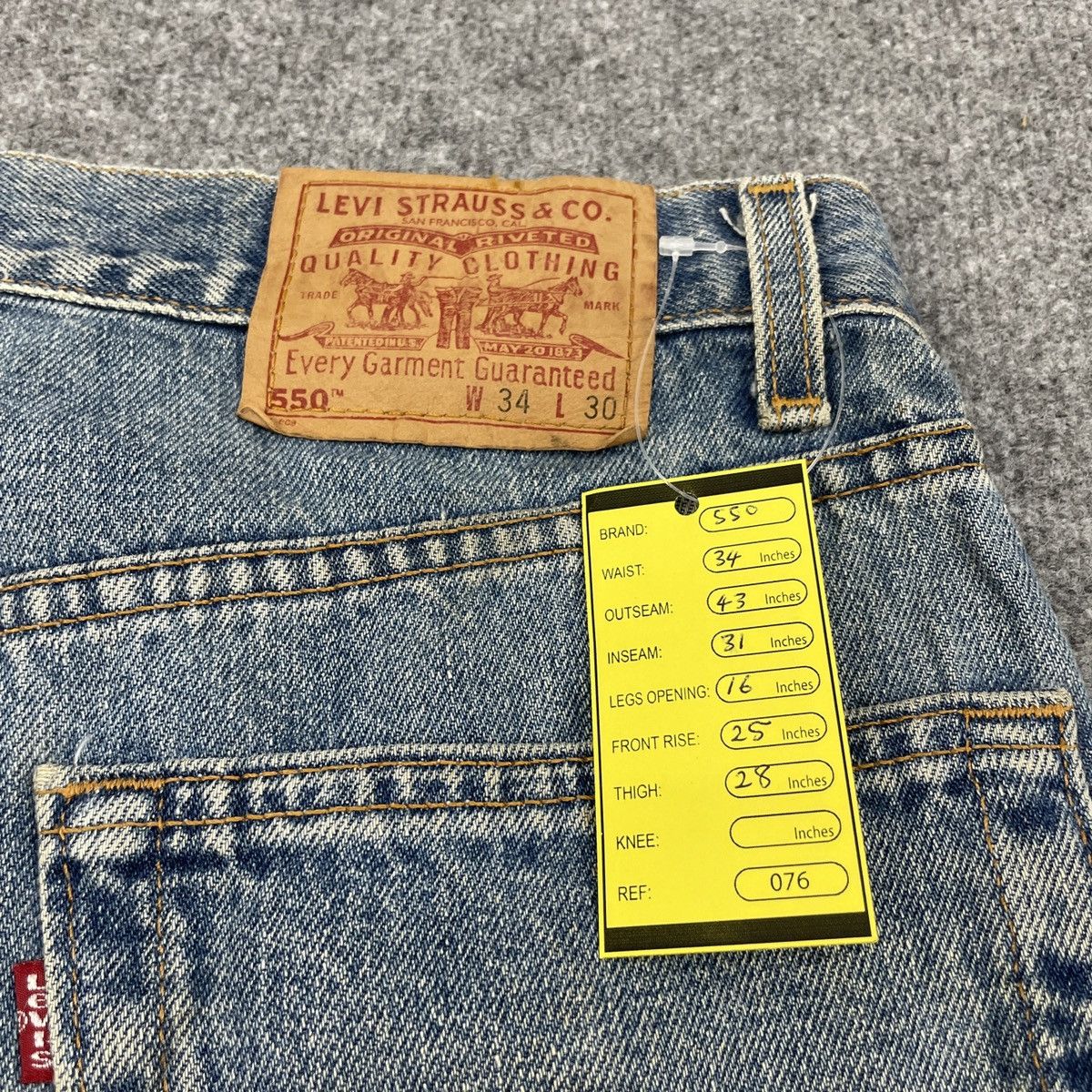 Levi's × Vintage Vintage Levi's 550 Faded Jeans -wc076 Size US 34 / EU 50 - 9 Thumbnail