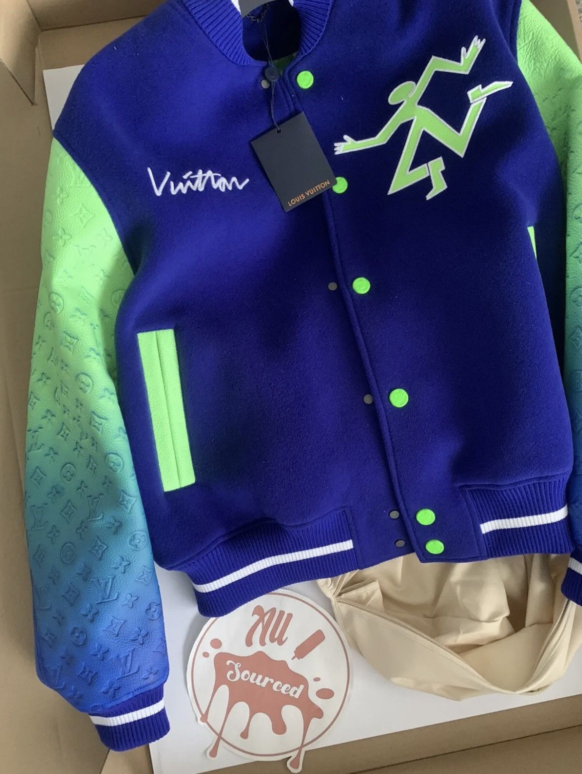 Louis Vuitton SS22 Mix Gradient Leather Bomber