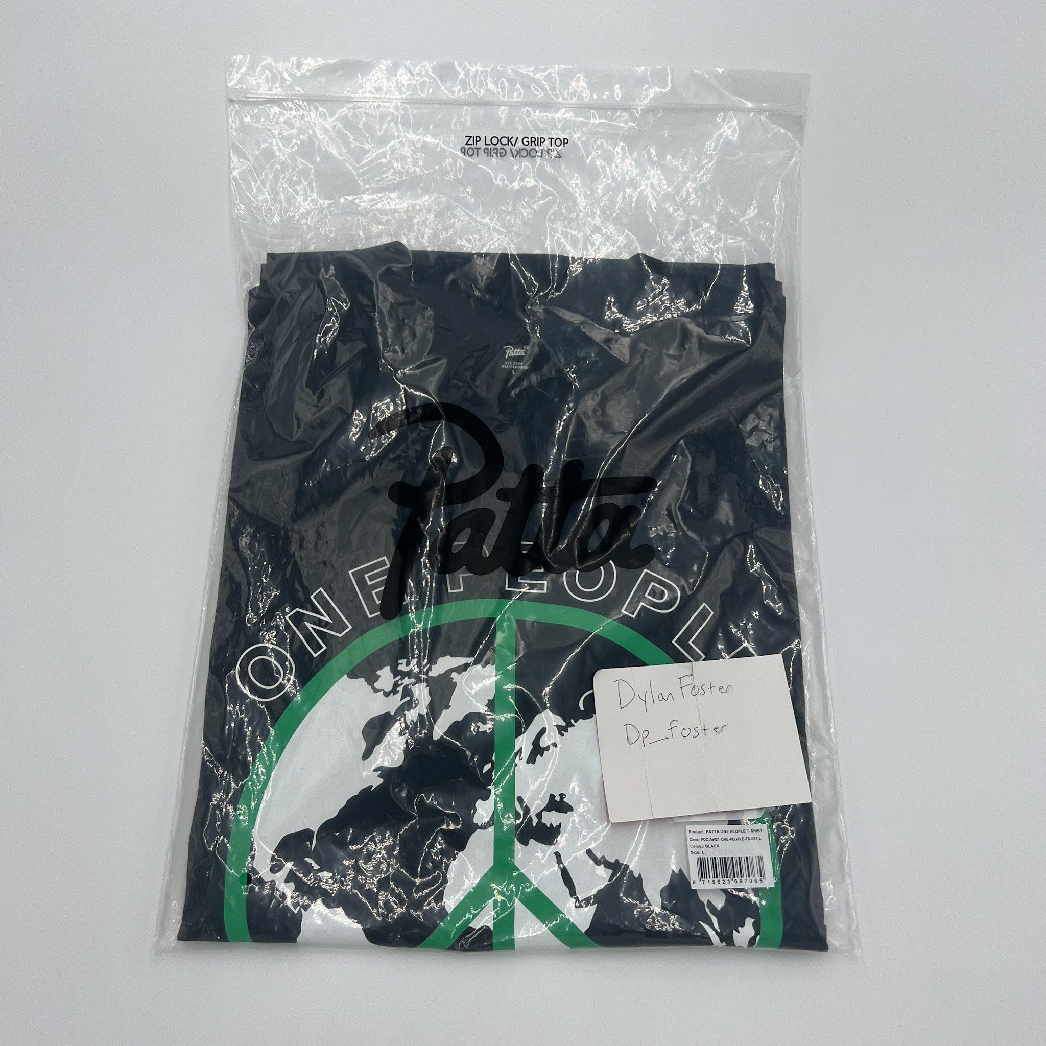 Patta Patta One People Tee Black • L Size US L / EU 52-54 / 3 - 3 Thumbnail