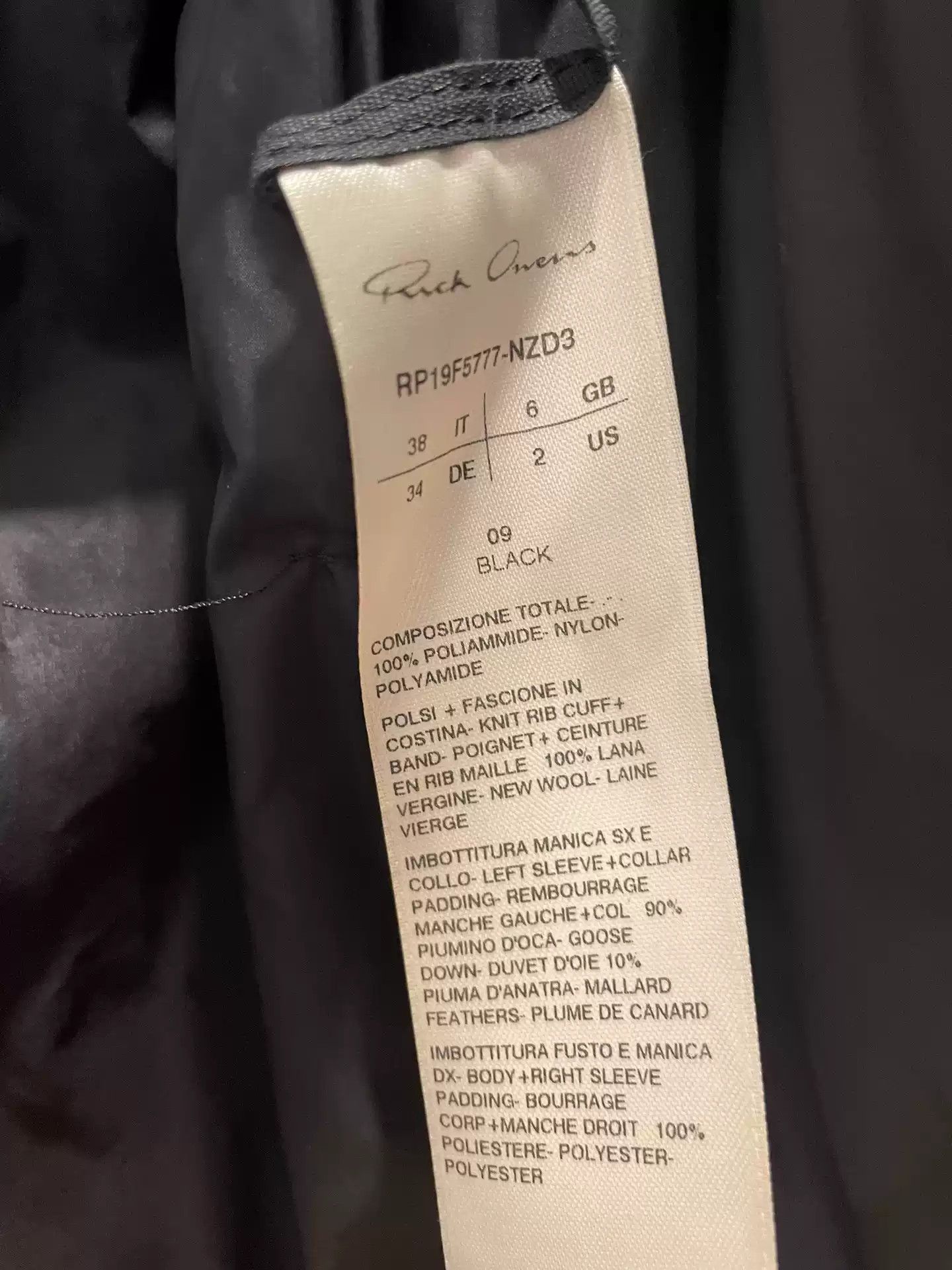Rick Owens Rick Owens 19fw larry show padded shaped down jacket Size US M / EU 48-50 / 2 - 3 Thumbnail