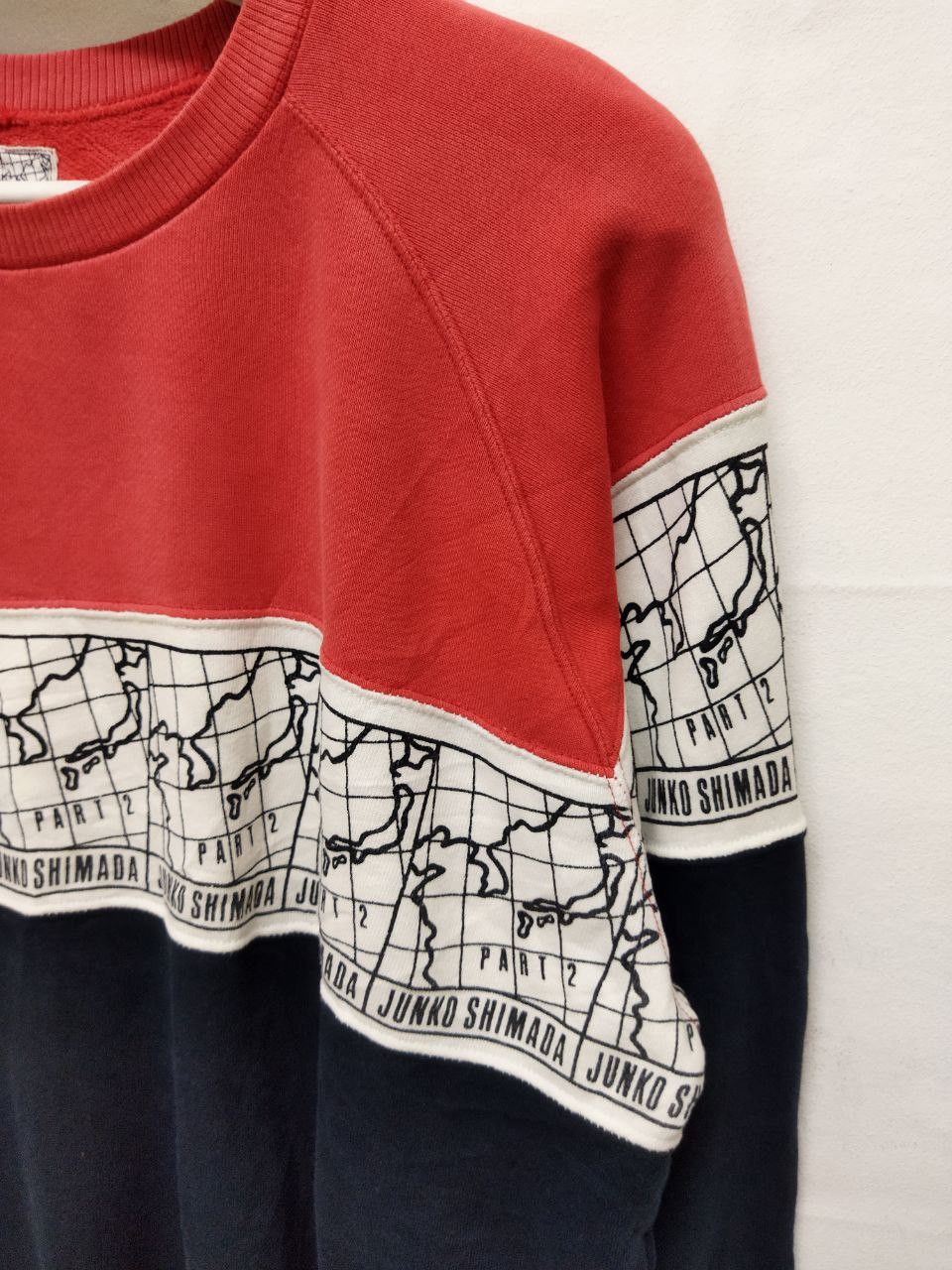 Junko Shimada Vintage Junko Shimada Map Sweatshirt - Size M Size US M / EU 48-50 / 2 - 4 Thumbnail