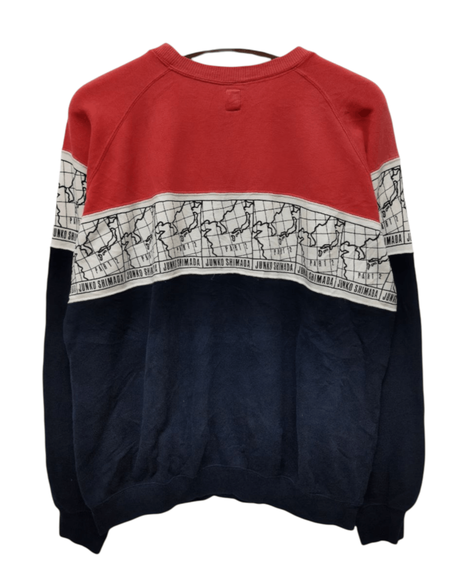 Junko Shimada Vintage Junko Shimada Map Sweatshirt - Size M Size US M / EU 48-50 / 2 - 2 Thumbnail