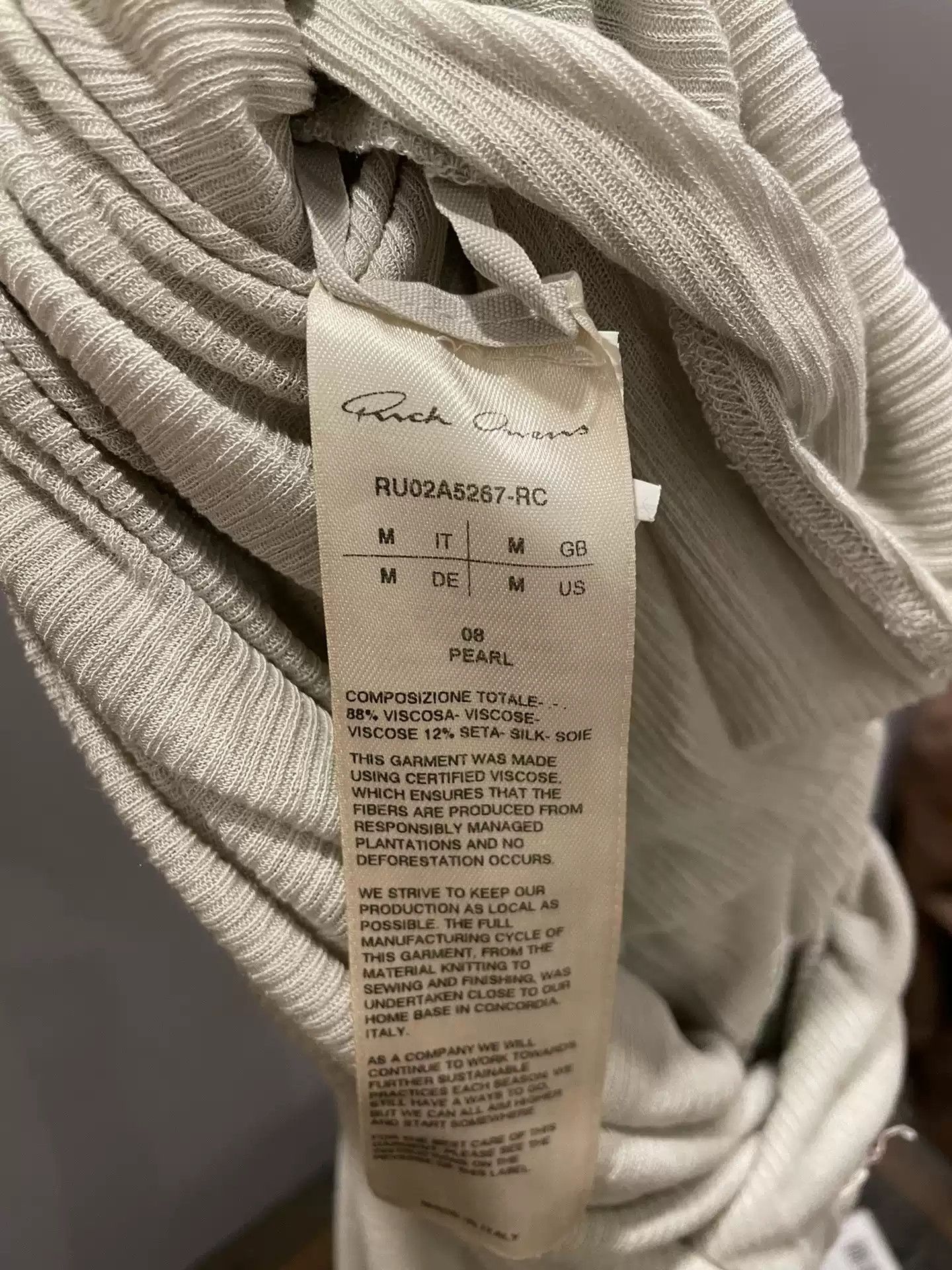 Rick Owens Rick Owens fw21 banana irregular knit long sleeves Size US M / EU 48-50 / 2 - 2 Thumbnail