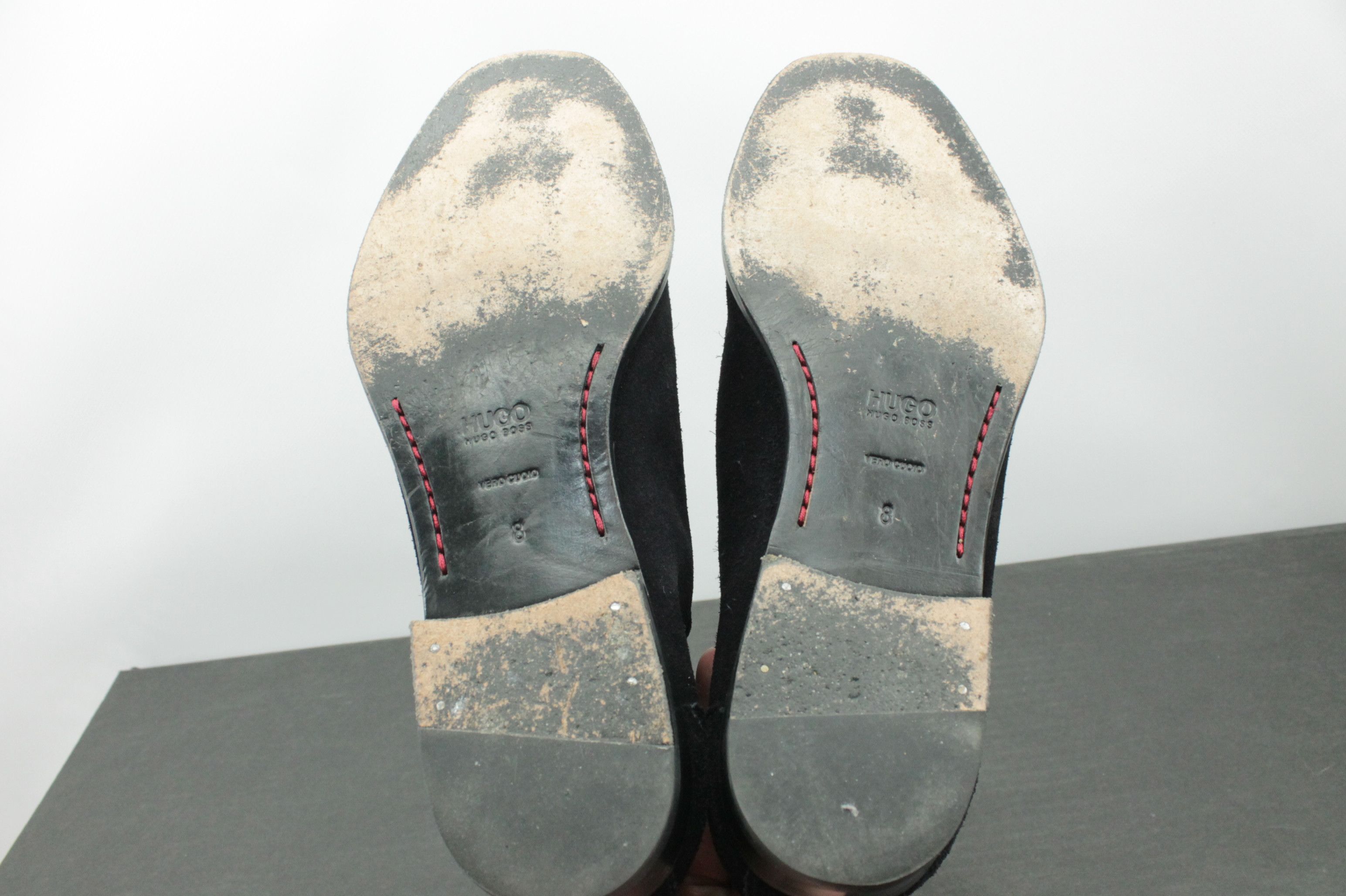 Hugo Boss Hugo Boss Men's Navy Suede Chelsea Boots Size US 9 / EU 42 - 9 Thumbnail