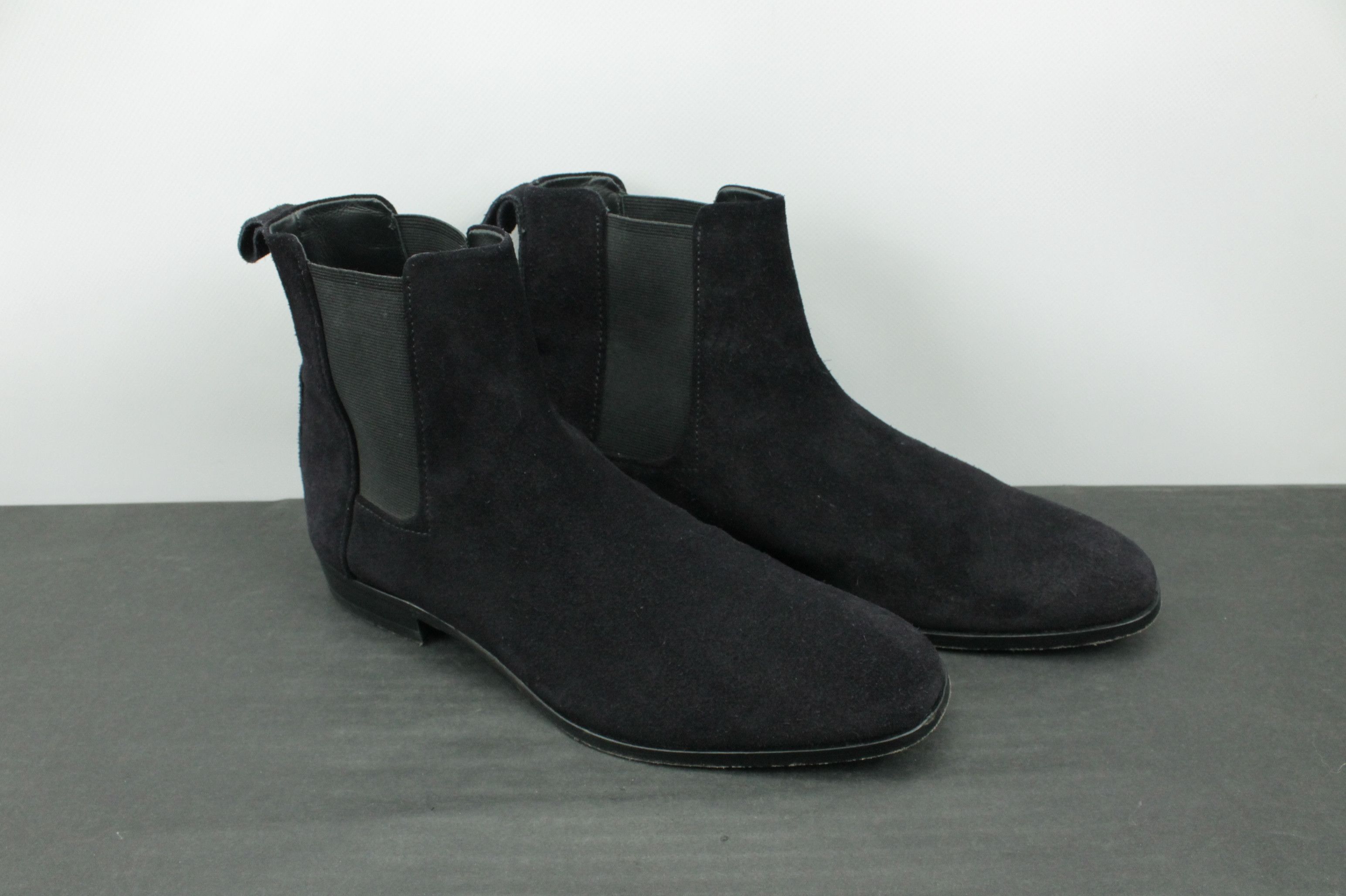Hugo Boss Men's Navy Suede Chelsea Boots